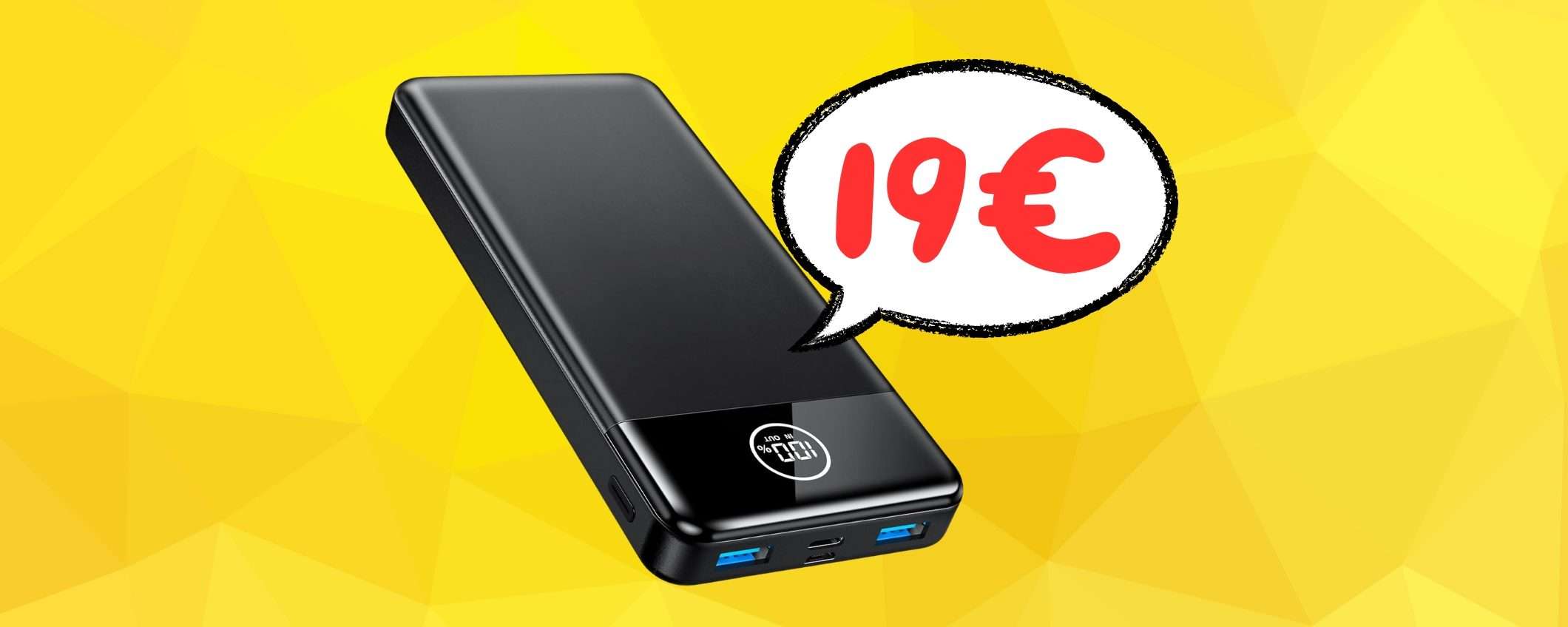 Power Bank da 26800mAh con tripla uscita in sconto del 78% su Amazon Power Bank da 26800mAh con tripla uscita in sconto del 78% su Amazon