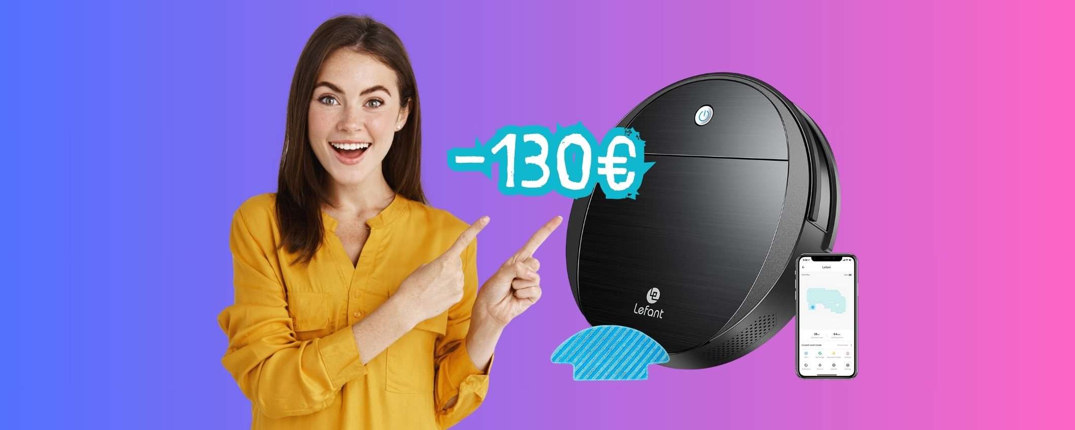 Robot aspirapolvere e lavapavimenti LEFANT M213: il migliore a questa cifra Robot aspirapolvere e lavapavimenti LEFANT M213: il migliore a questa cifra