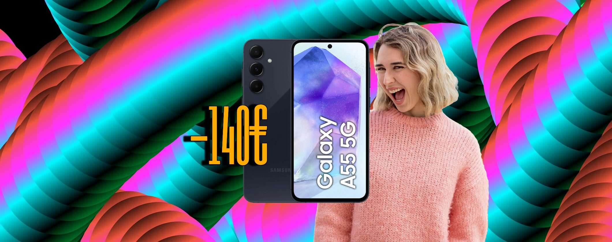 Samsung Galaxy A55: 140€ di Sconto al Single's Day di MediaWorld Samsung Galaxy A55: 140€ di Sconto al Single's Day di MediaWorld