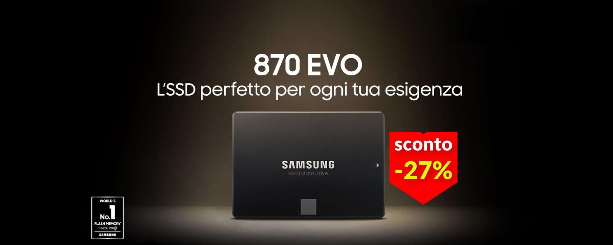 SSD Samsung 4TB, c'è uno sconto che non puoi perdere: il pc ti ringrazierà SSD Samsung 4TB, c'è uno sconto che non puoi perdere: il pc ti ringrazierà