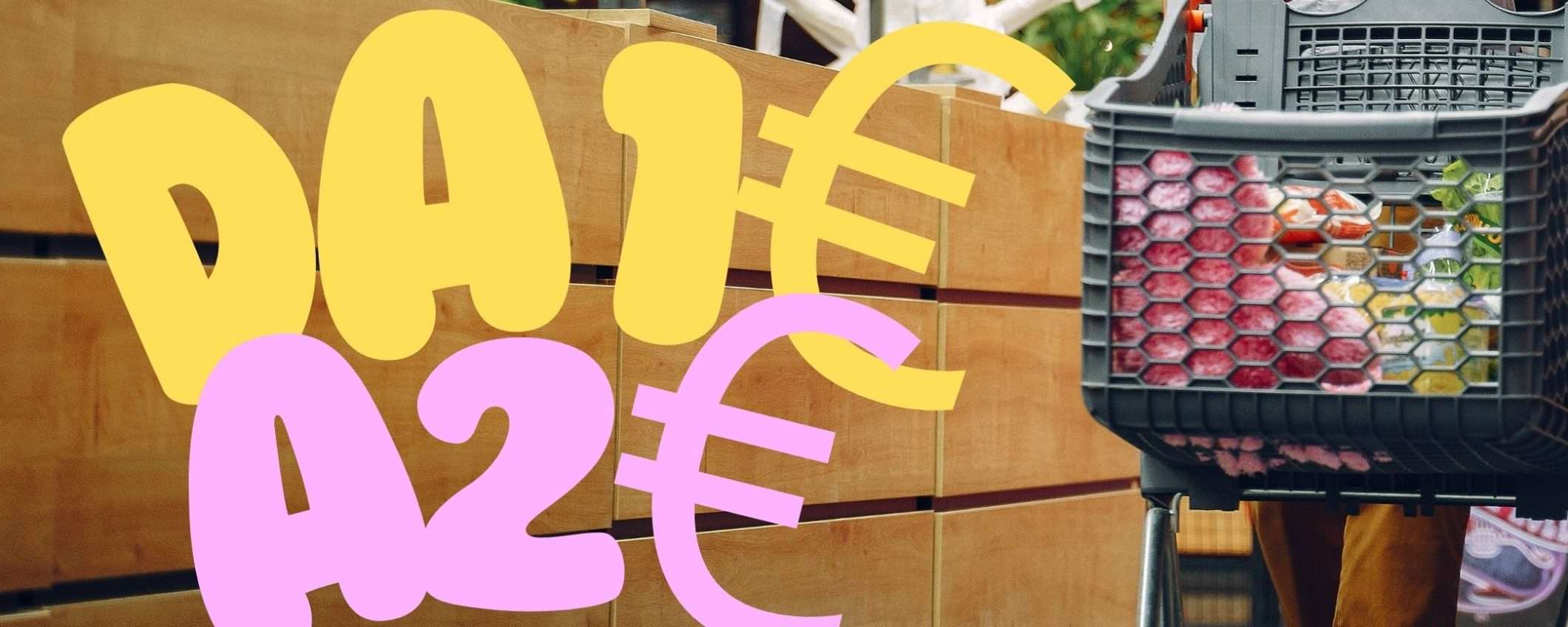 Tutto da 1€ a 2€ nel supermercato di Amazon: delizie di gran marca a prezzo MINI