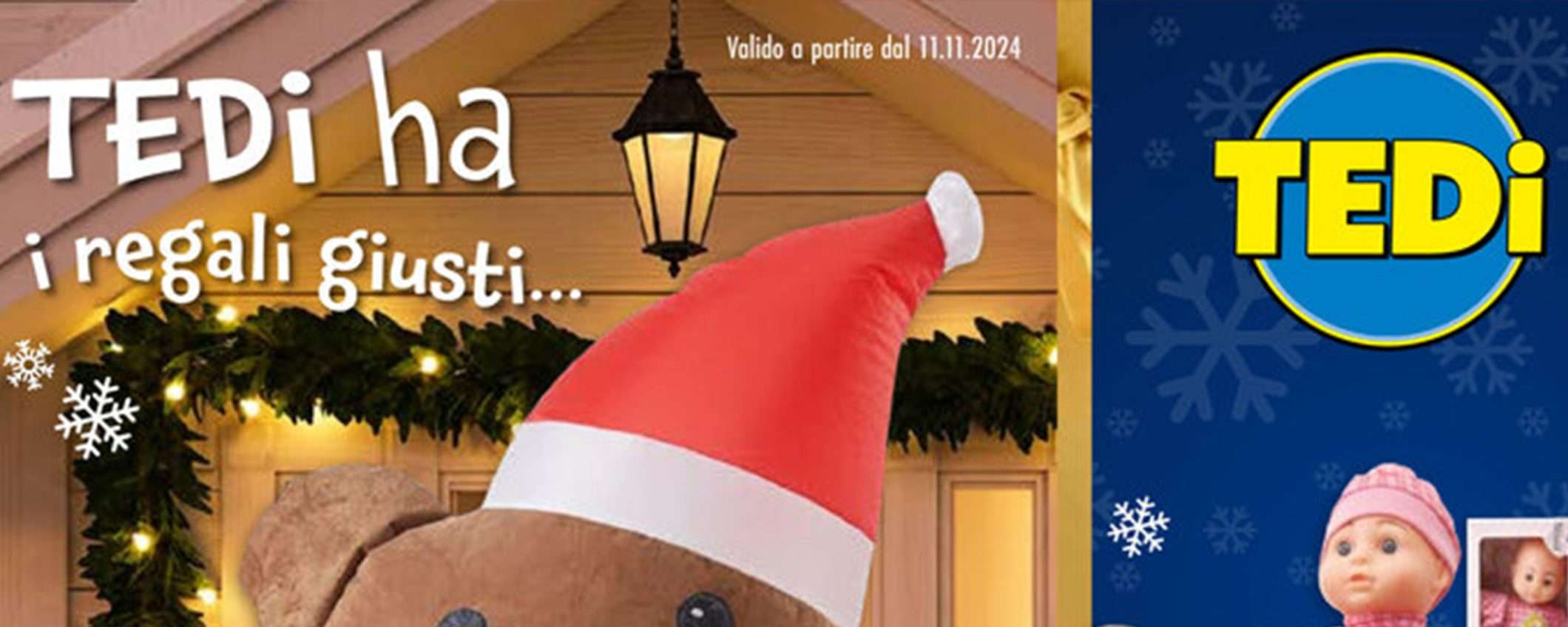 Volantino Tedi di Natale: decorazioni e regali a partire da 55 centesimi Volantino Tedi di Natale: decorazioni e regali a partire da 55 centesimi