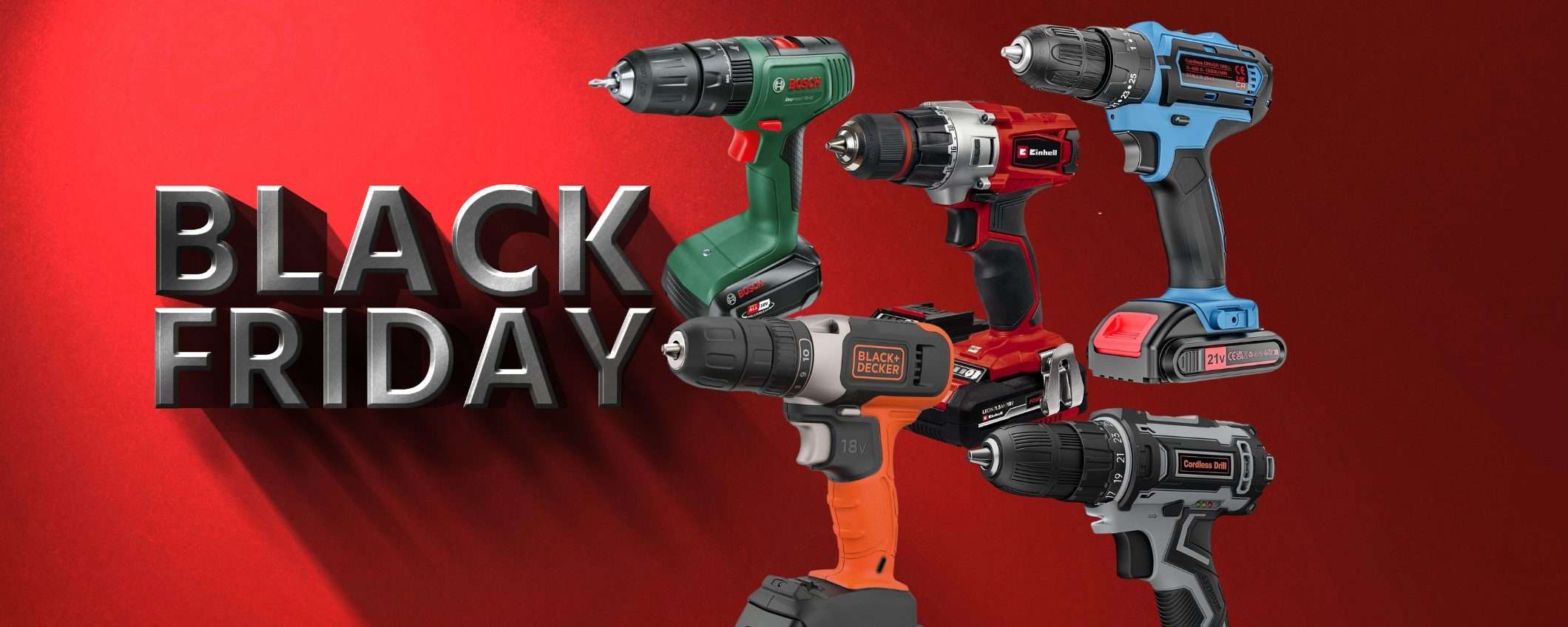 Trapani avvitatori: le migliori offerte al Black Friday Amazon 2024 Trapani avvitatori: le migliori offerte al Black Friday Amazon 2024
