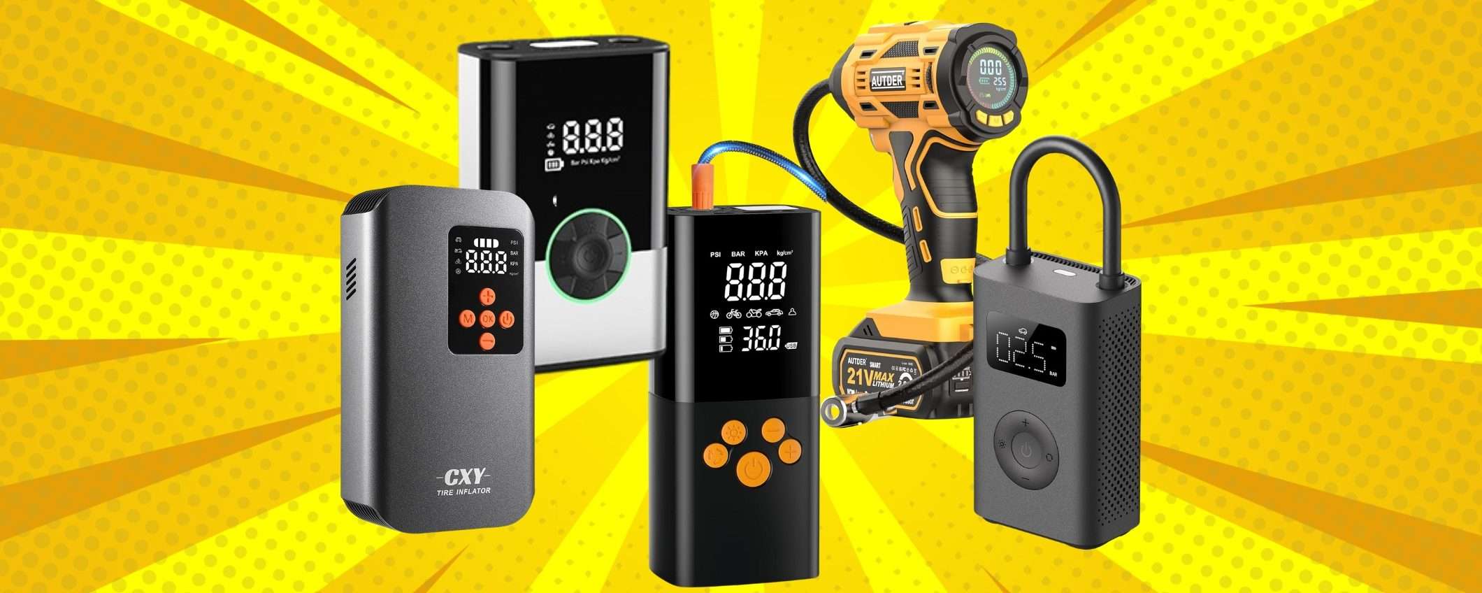 5 compressori portatili a prezzi shock, da avere prima di mettersi in viaggio 5 compressori portatili a prezzi shock, da avere prima di mettersi in viaggio