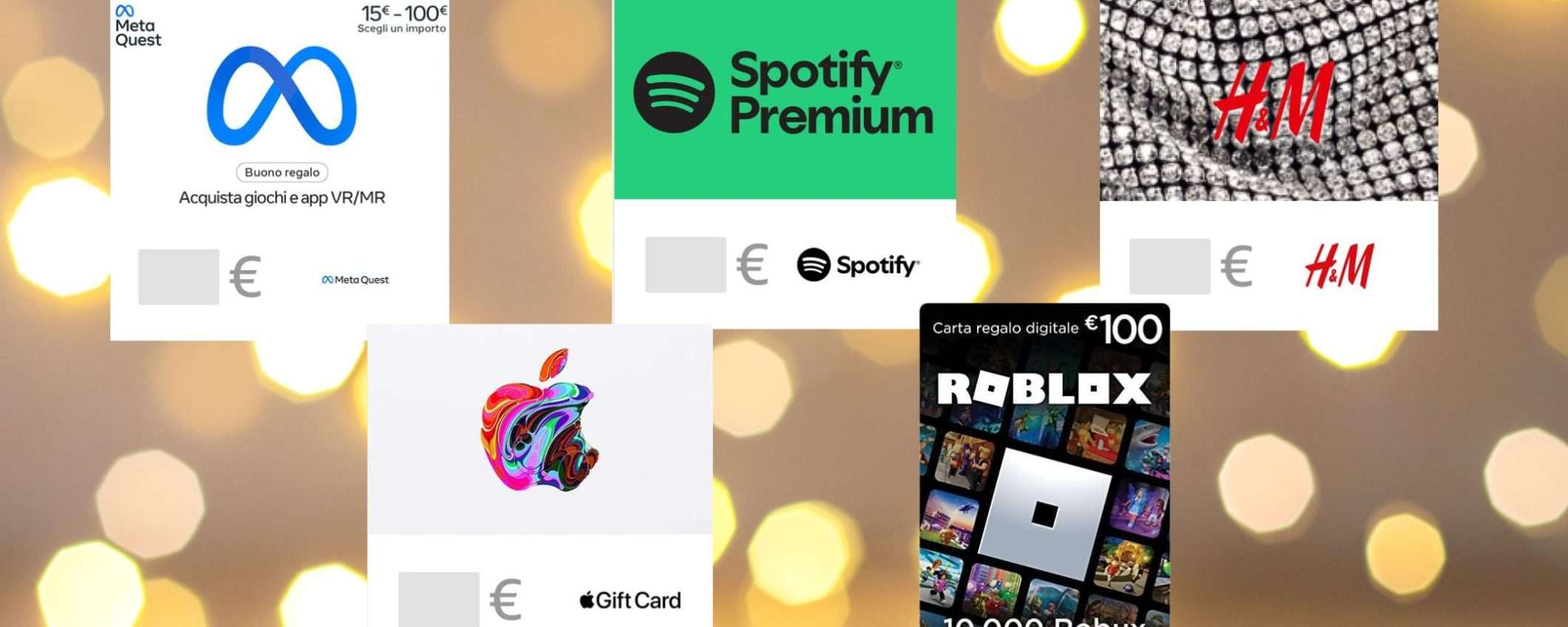 Buono digitale per Natale su Amazon: Netflix, H&M, Spotify e altri (da 5€) Buono digitale per Natale su Amazon: Netflix, H&M, Spotify e altri (da 5€)