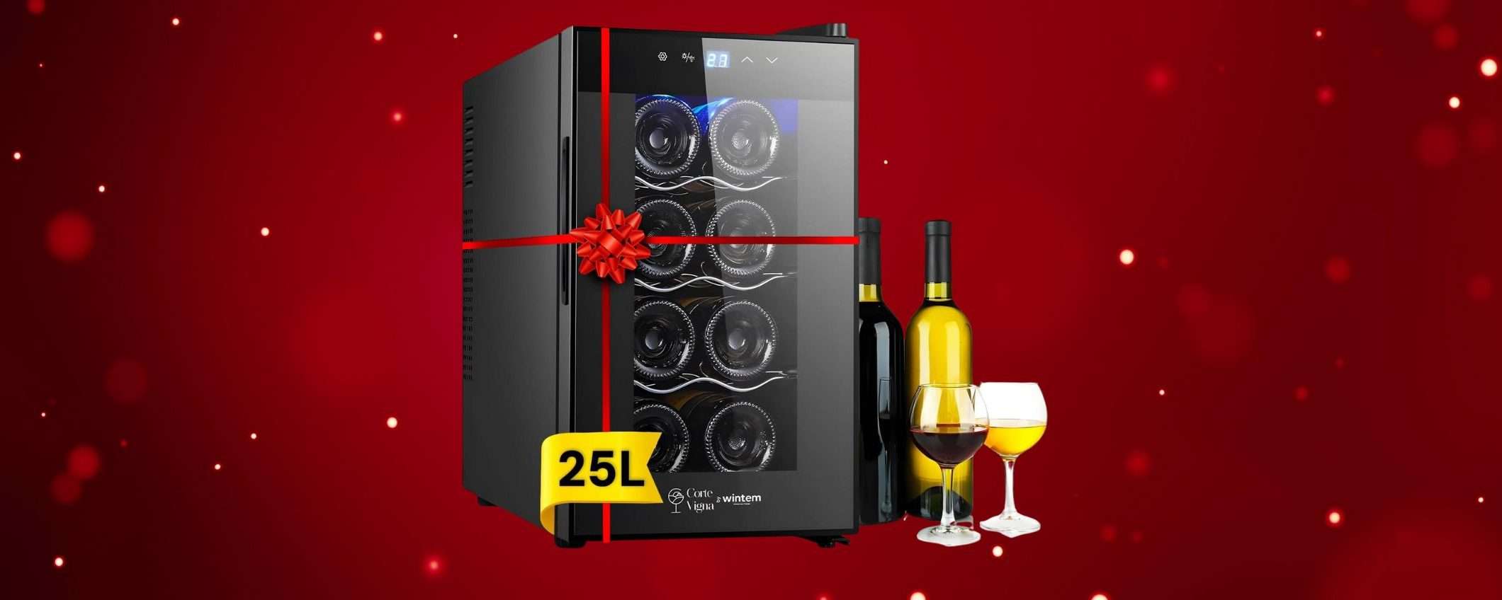 Idea regalo: Cantinetta Vino moderna da 25L in doppio sconto su Amazon Idea regalo: Cantinetta Vino moderna da 25L in doppio sconto su Amazon