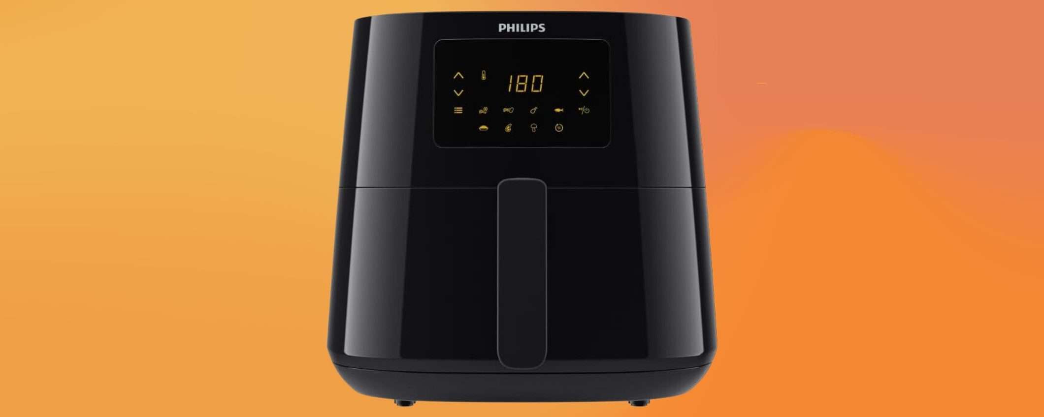 Friggitrice ad aria Philips: grande capacità e touchscreen con il 48% di sconto (Amazon) Friggitrice ad aria Philips: grande capacità e touchscreen con il 48% di sconto (Amazon)