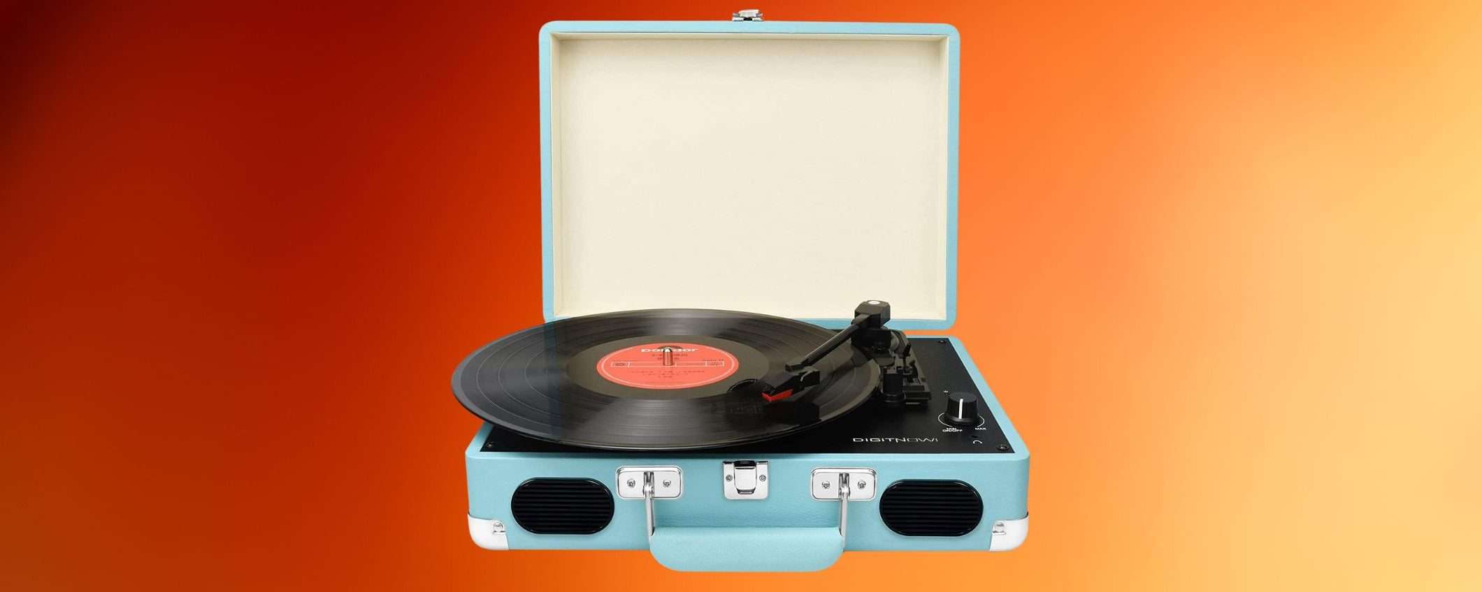 Giradischi PORTATILE in offerta su Amazon: arriva PRIMA DI NATALE Giradischi PORTATILE in offerta su Amazon: arriva PRIMA DI NATALE