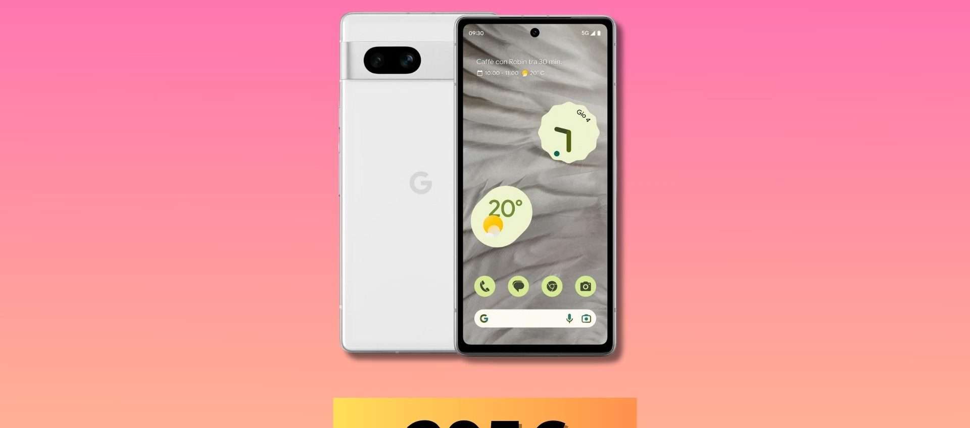 Google Pixel 7a: solo 294€ (-40%) per Tensor G2 e una super fotocamera Google Pixel 7a: solo 294€ (-40%) per Tensor G2 e una super fotocamera
