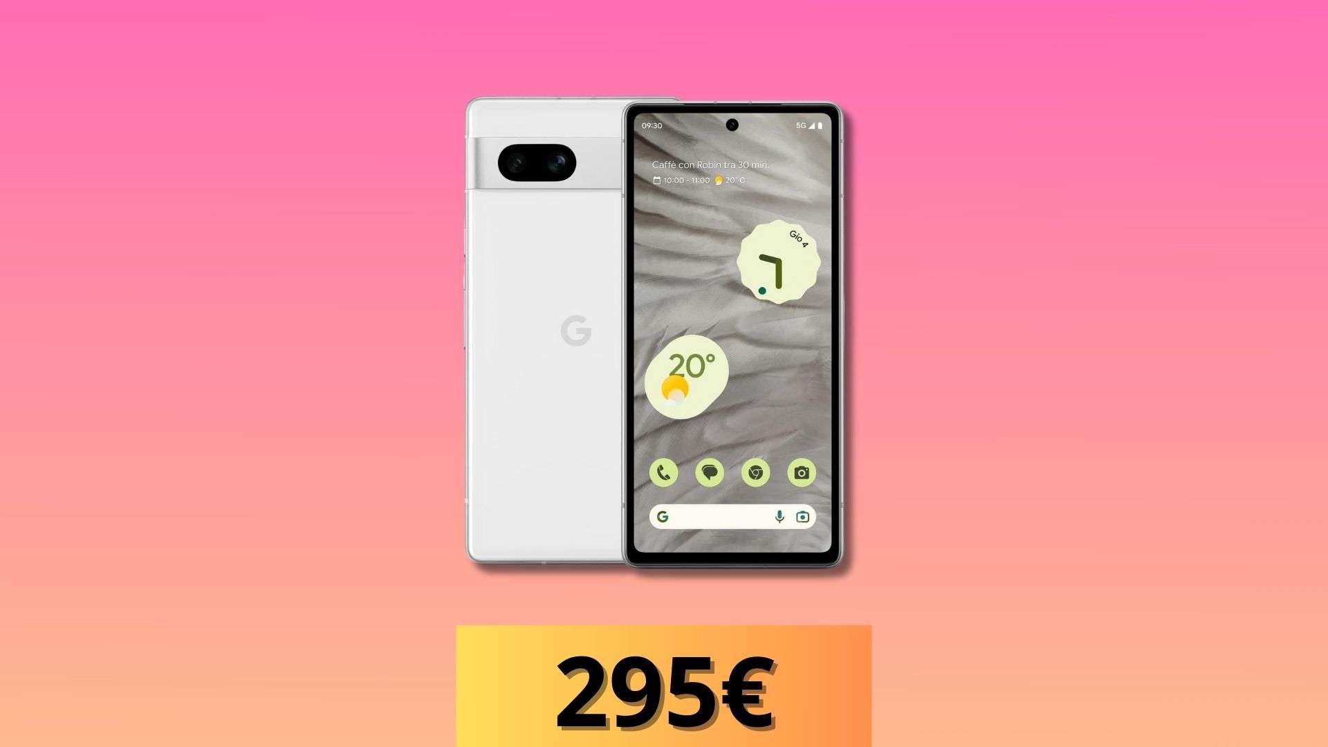 Google pixel 7a solo 294 40 per tensor g2 e una super fotocamera