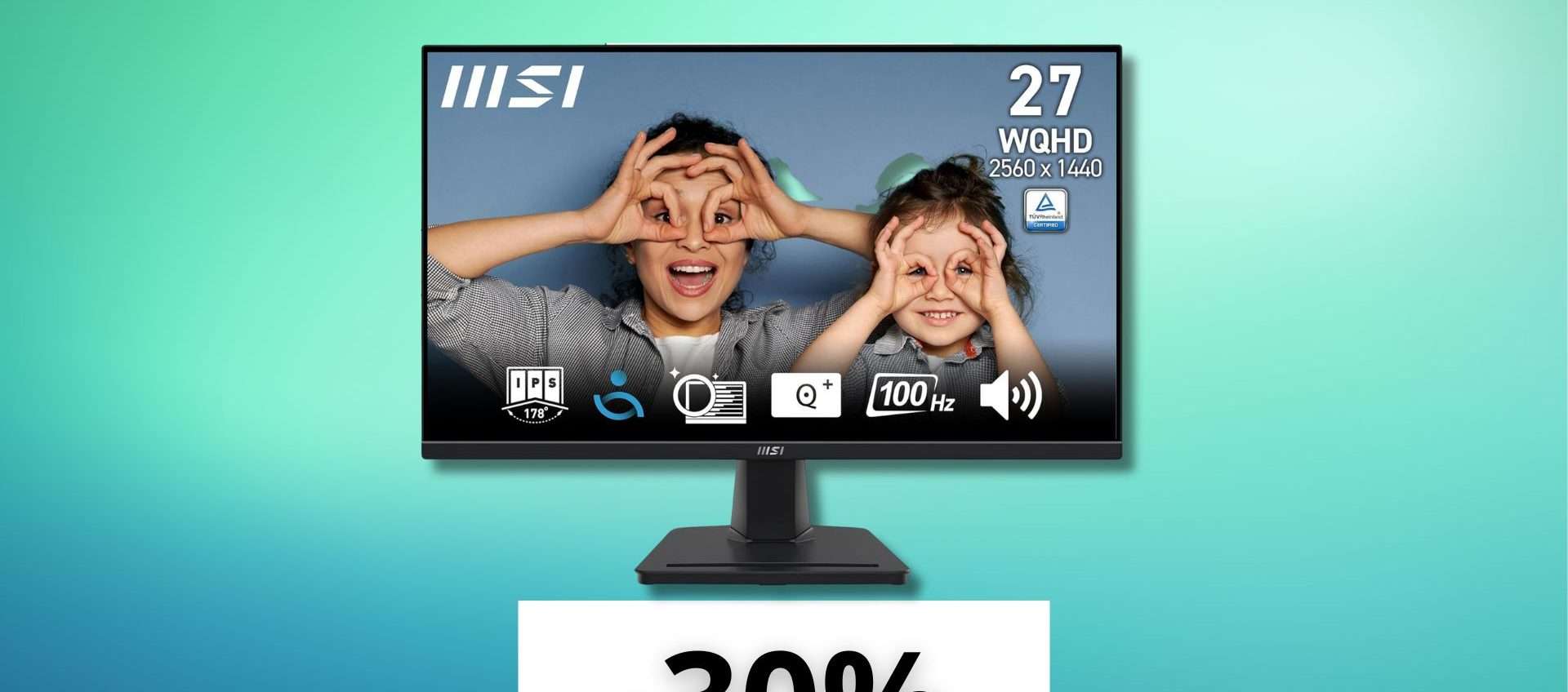Monitor WQHD MSI Pro da 27 Monitor WQHD MSI Pro da 27