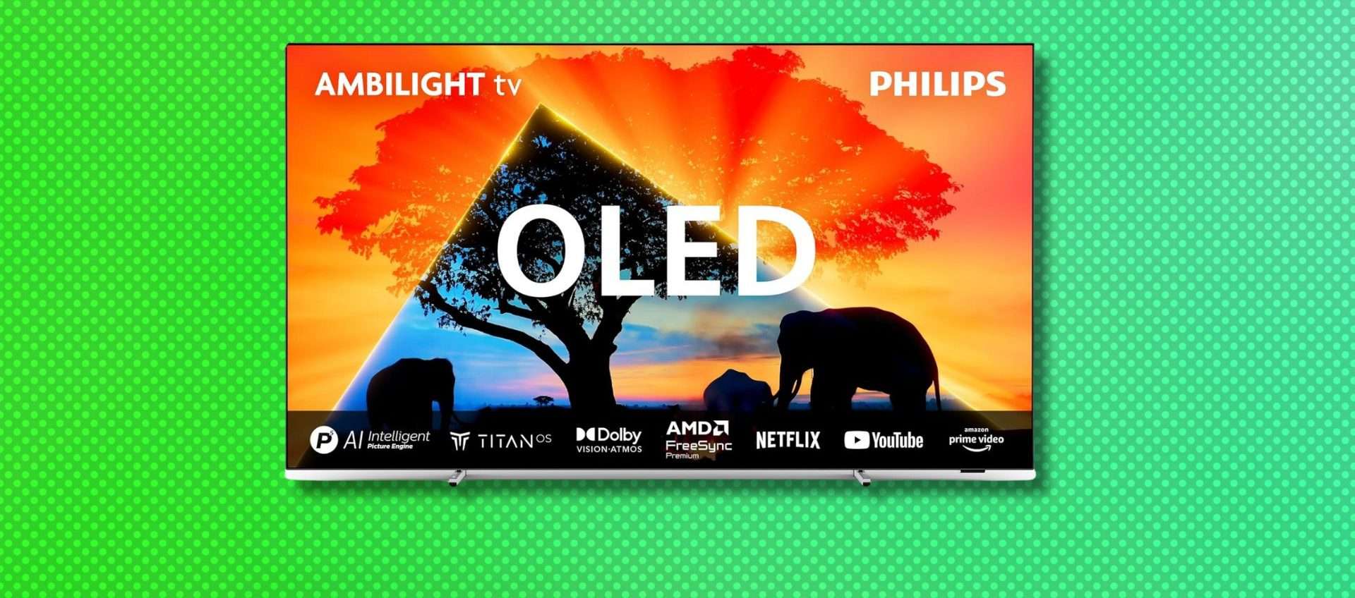 TV OLED 4K UHD Philips Ambilight: un super televisore con il 30% di sconto su Amazon TV OLED 4K UHD Philips Ambilight: un super televisore con il 30% di sconto su Amazon