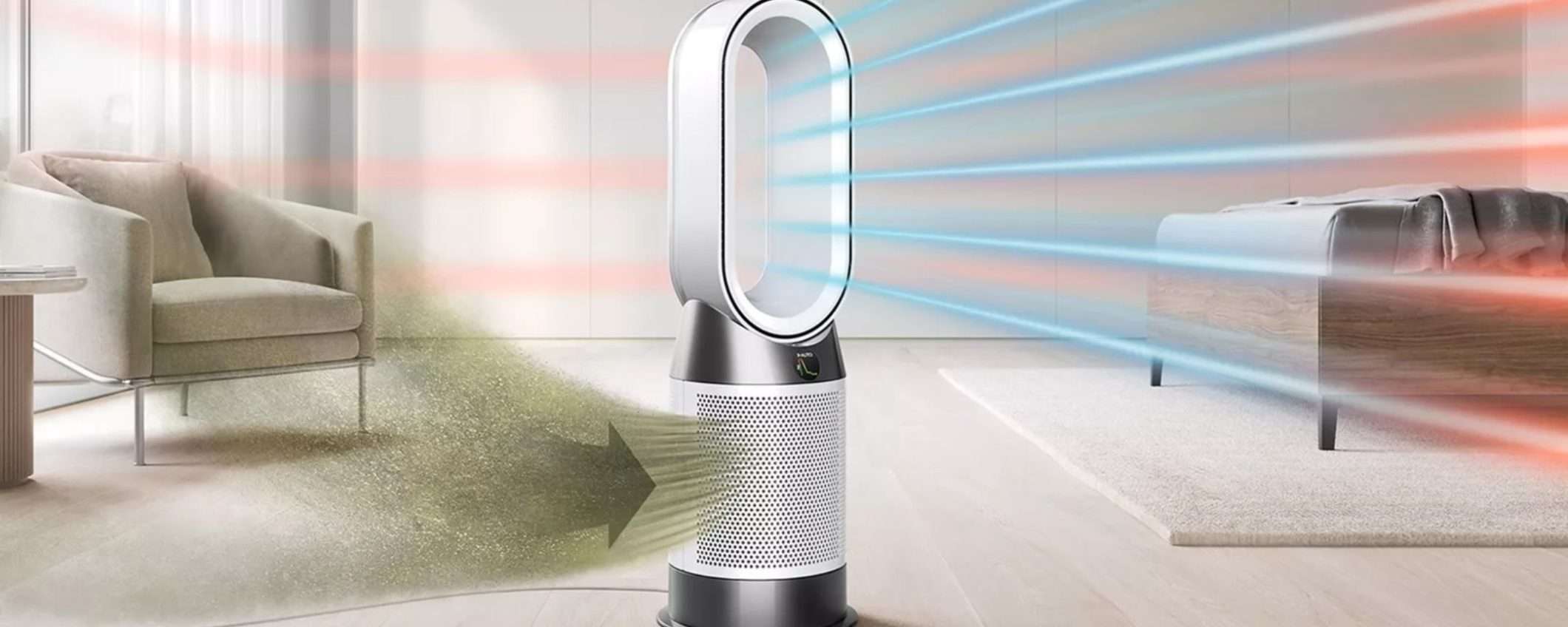 Dyson Purifier Hot+Cool con 150€ di sconto: purificatore e termoventilatore Dyson Purifier Hot+Cool con 150€ di sconto: purificatore e termoventilatore