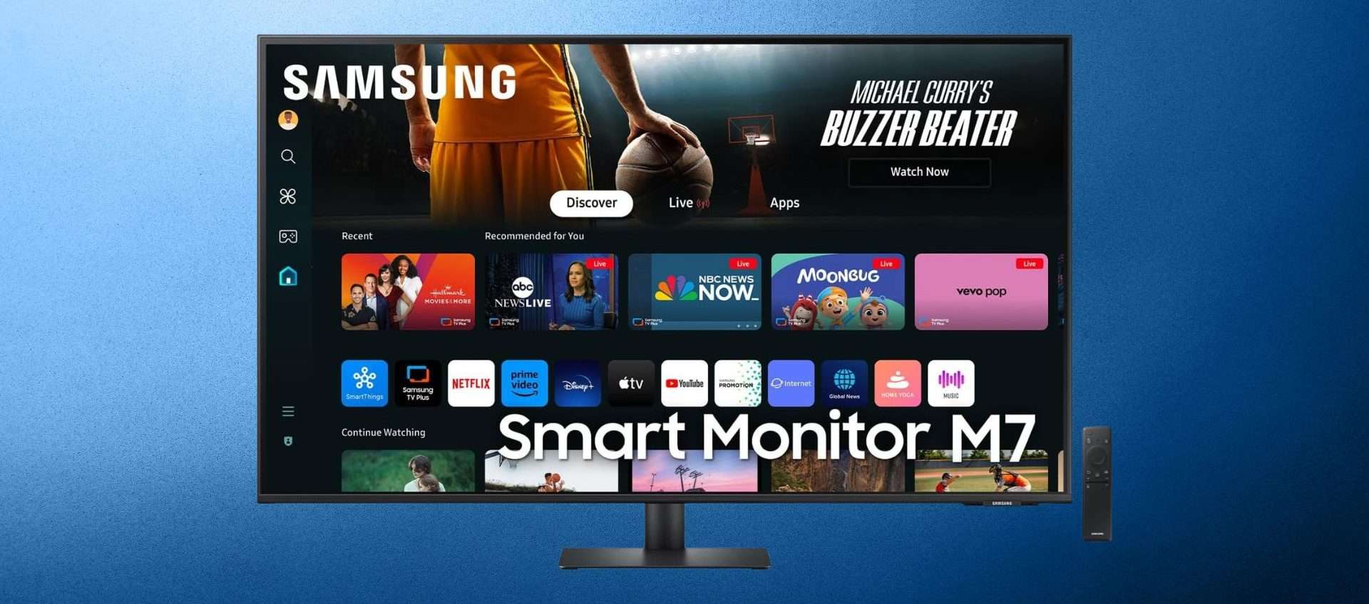 Samsung Smart Monitor M7: imponente schermo da 43 Samsung Smart Monitor M7: imponente schermo da 43