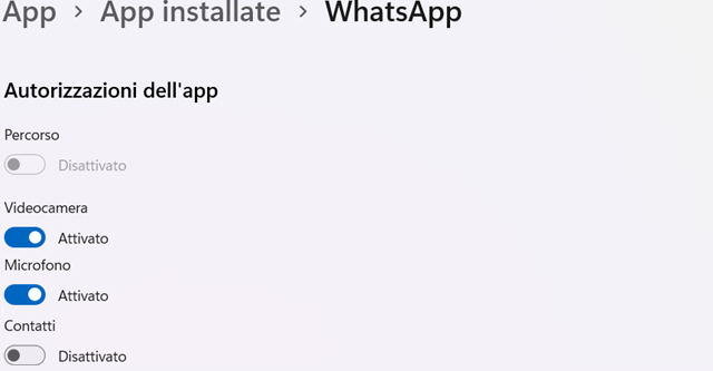 Autorizzazioni delle app su Windows: cosa sono