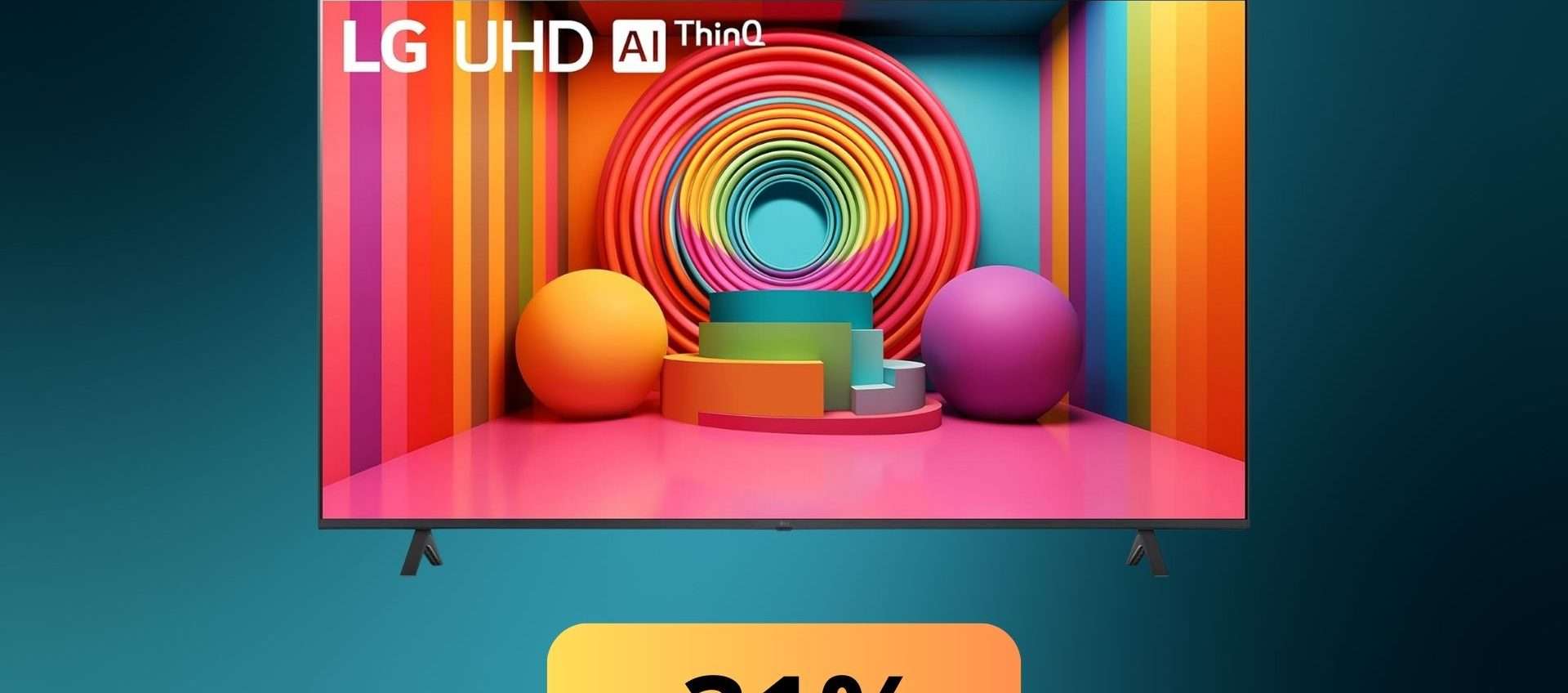 LG UHD 65'' Serie UR75, sconto del 31% su Amazon: la migliore sotto i 500€ LG UHD 65'' Serie UR75, sconto del 31% su Amazon: la migliore sotto i 500€