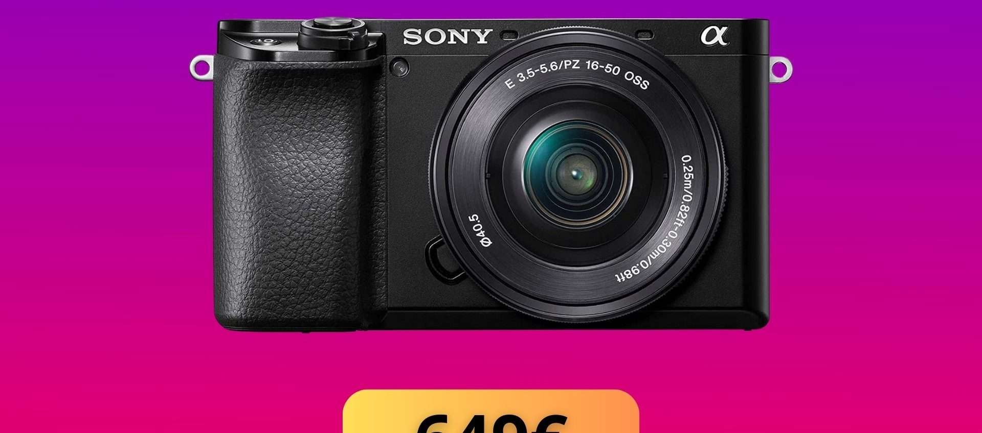 Sony Alpha 6100L: risparmia subito 350€ su questa super fotocamera mirrorless (Amazon) Sony Alpha 6100L: risparmia subito 350€ su questa super fotocamera mirrorless (Amazon)