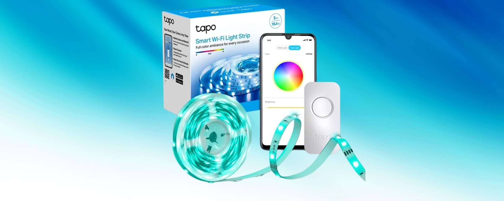 Striscia LED smart TP-Link Tapo: sconto PAZZESCO su Amazon (-40%) Striscia LED smart TP-Link Tapo: sconto PAZZESCO su Amazon (-40%)