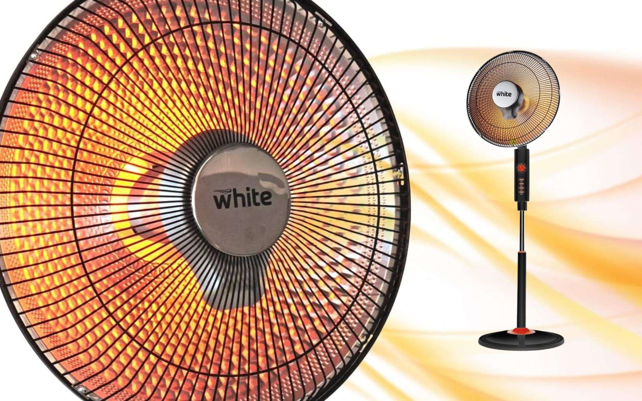 Stufa Piantana A Carbonio Con Ventilatore, Oscillante 90°, 500W/1000W, Timer 60 Min, Antiribaltamento - Riscaldamento Rapido Per Casa E Ufficio