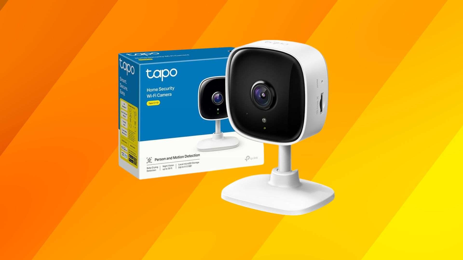 Telecamera Interno Tapo C110 - Sorveglianza Wi-Fi 2K, Visione Notturna, Audio Bidirezionale