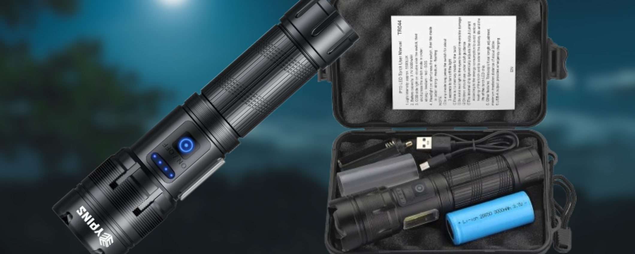 Torcia ricaricabile da 5500 lumen a prezzo STRACCIATO su Amazon (10,79€) Torcia ricaricabile da 5500 lumen a prezzo STRACCIATO su Amazon (10,79€)