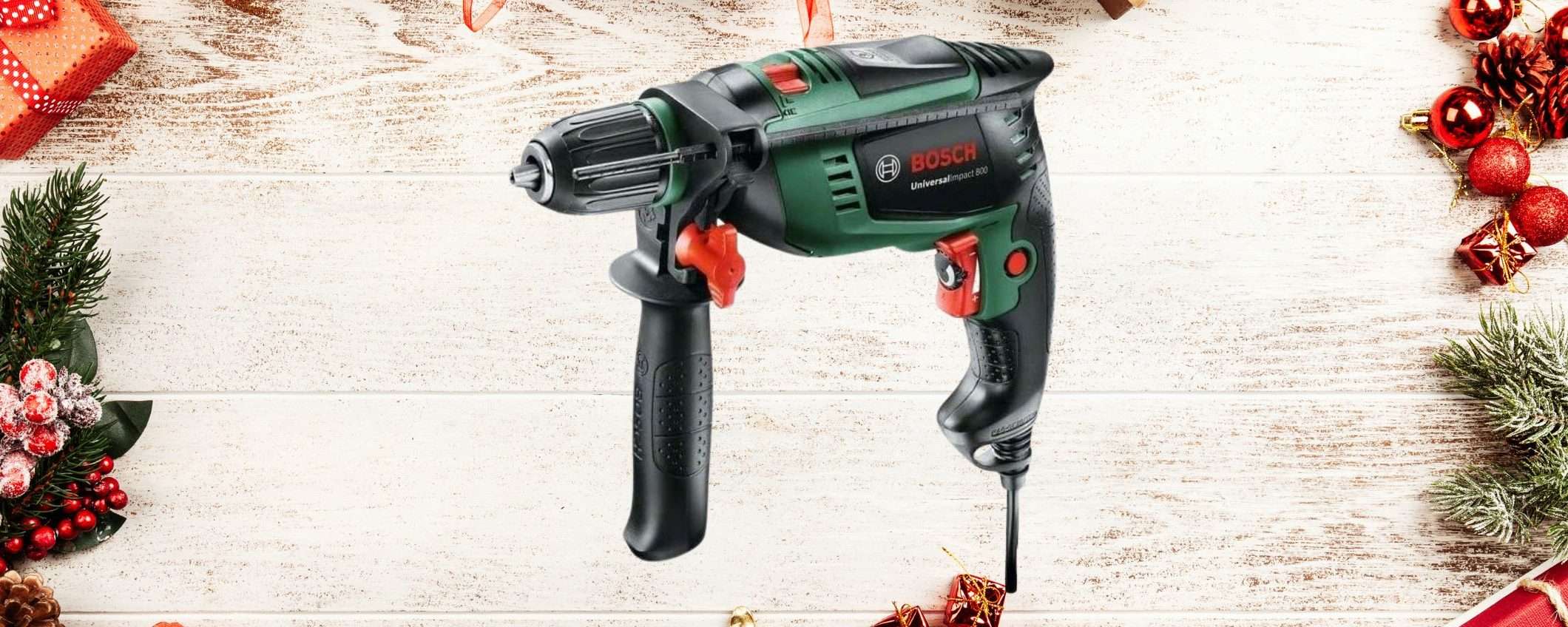 Fai-da-te per Natale: trapano a percussione BOSCH in offerta (-22%) e in pronta consegna Amazon Fai-da-te per Natale: trapano a percussione BOSCH in offerta (-22%) e in pronta consegna Amazon