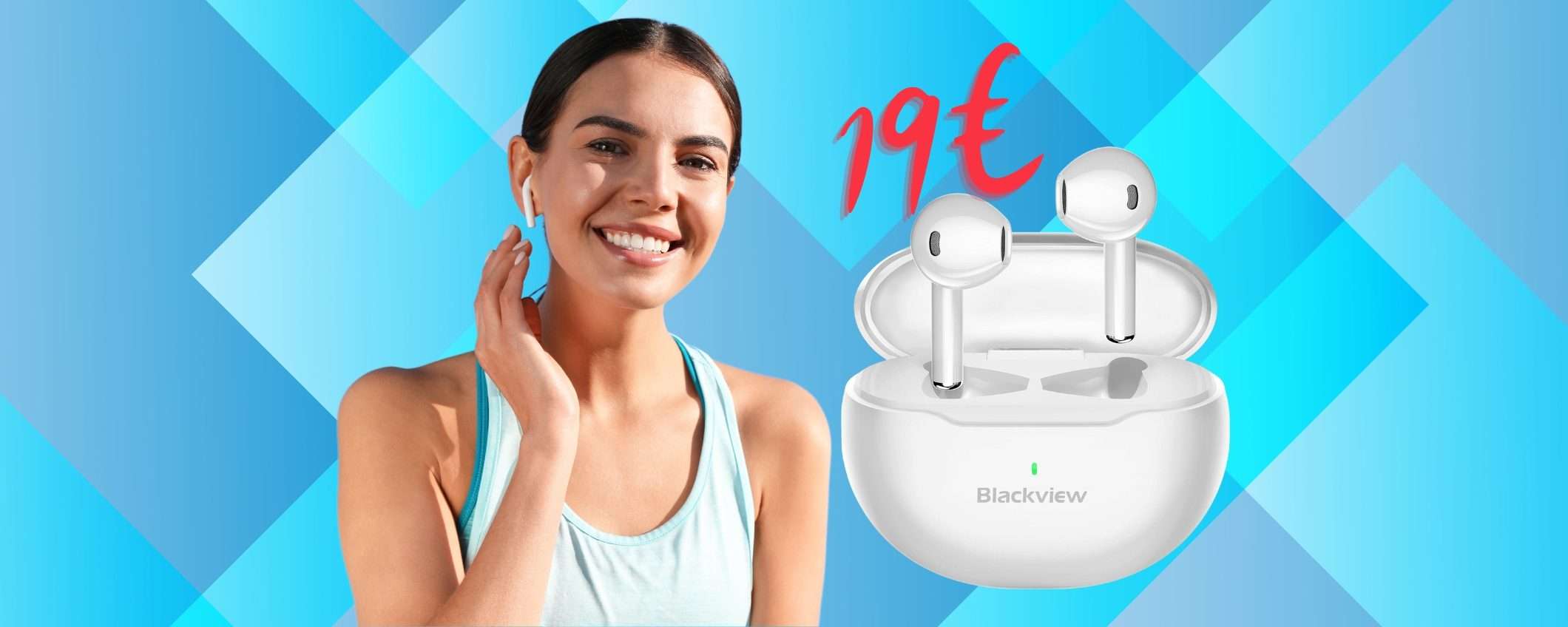 Auricolari wireless Blackview: prezzo mini e qualità super (solo 19€) Auricolari wireless Blackview: prezzo mini e qualità super (solo 19€)