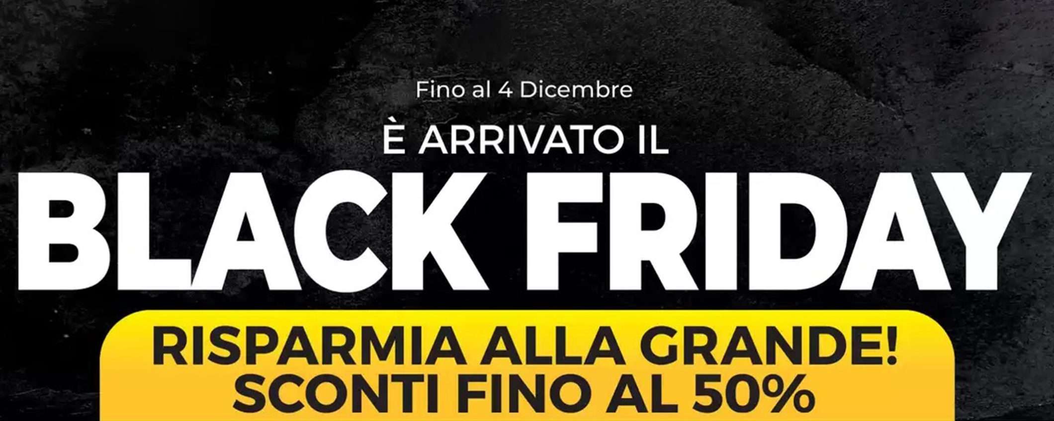 Volantino Sinergy, ultimo colpo di coda del Black Friday: fino al 50% di sconto Volantino Sinergy, ultimo colpo di coda del Black Friday: fino al 50% di sconto