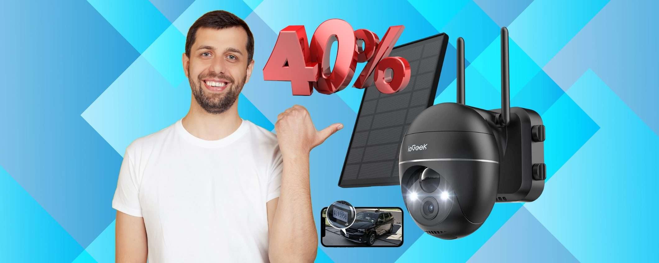 Controlla tutta la casa con questa videocamera di sicurezza al 40% in meno Controlla tutta la casa con questa videocamera di sicurezza al 40% in meno