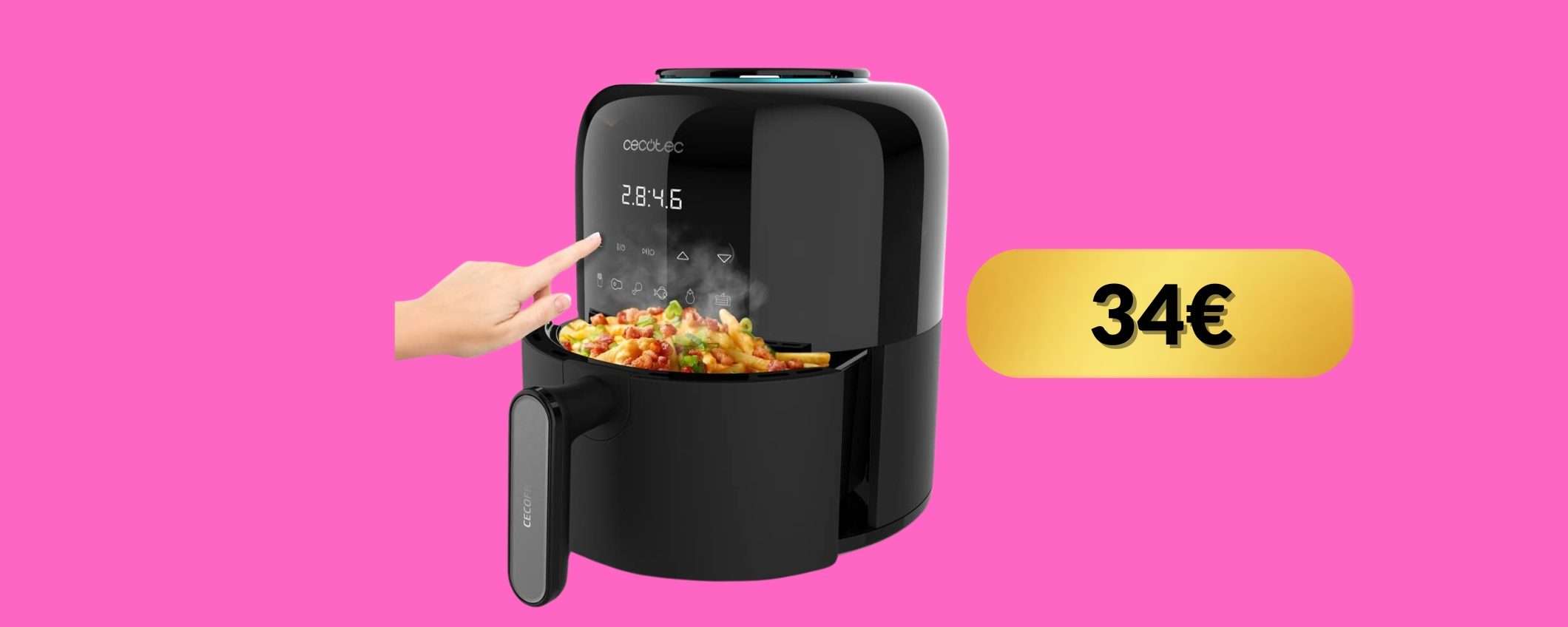 Cecofry Pixel: tra le più piccole ma funzionali friggitrici ad aria (34€) Cecofry Pixel: tra le più piccole ma funzionali friggitrici ad aria (34€)