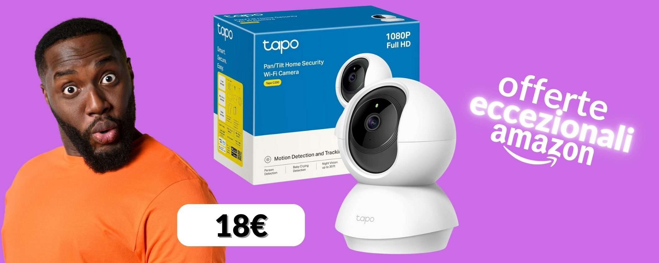 Neanche 18€ per una telecamera WiFi FHD che tiene casa al sicuro (coupon) Neanche 18€ per una telecamera WiFi FHD che tiene casa al sicuro (coupon)