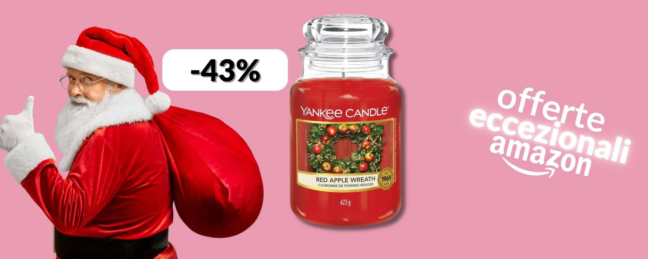 Profumo di Natale con Yankee Candle in giara grande a soli 19€: occasione Profumo di Natale con Yankee Candle in giara grande a soli 19€: occasione