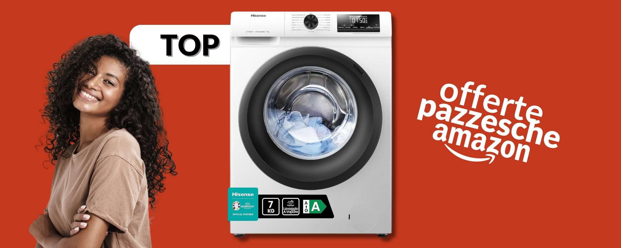 Hisense ha la lavatrice SLIM che salva il bagno: 7Kg e centrifuga 1200 Hisense ha la lavatrice SLIM che salva il bagno: 7Kg e centrifuga 1200