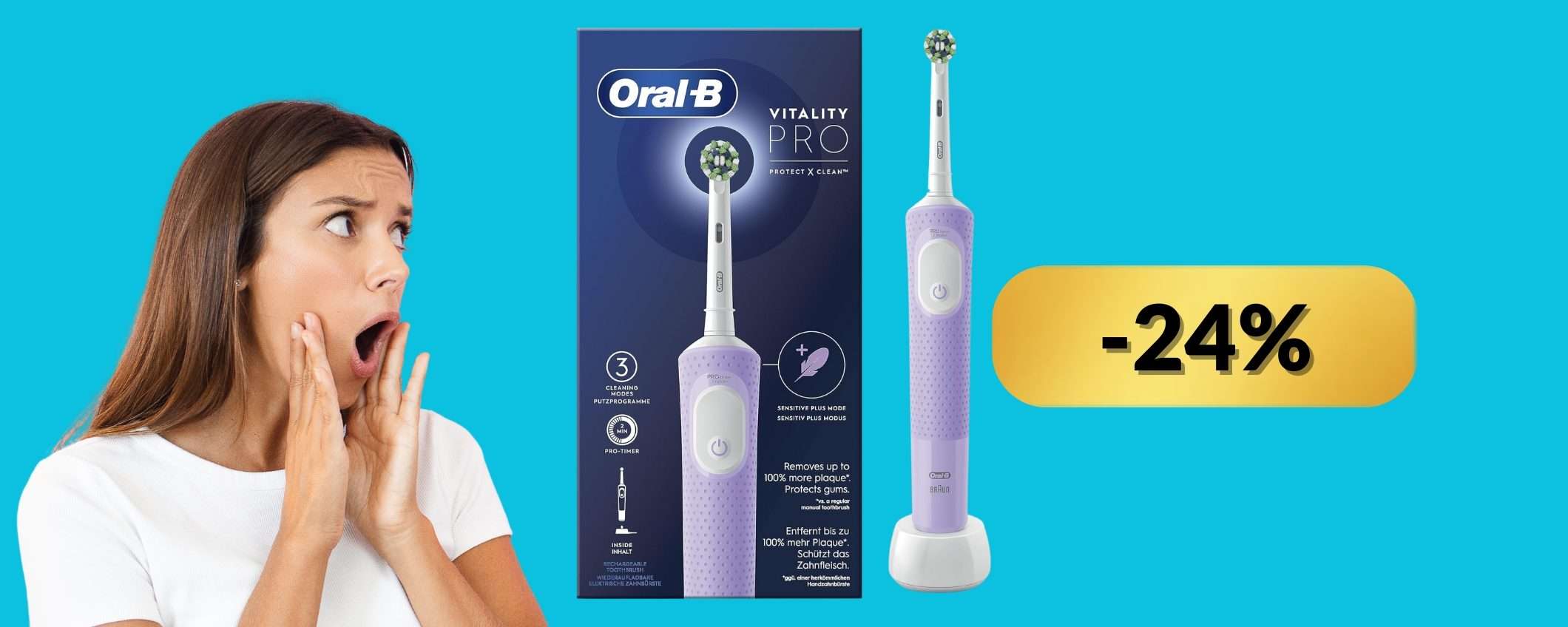 Oral-B Vitality Pro: spazzolino elettrico a meno di 30€ per sorriso sano Oral-B Vitality Pro: spazzolino elettrico a meno di 30€ per sorriso sano