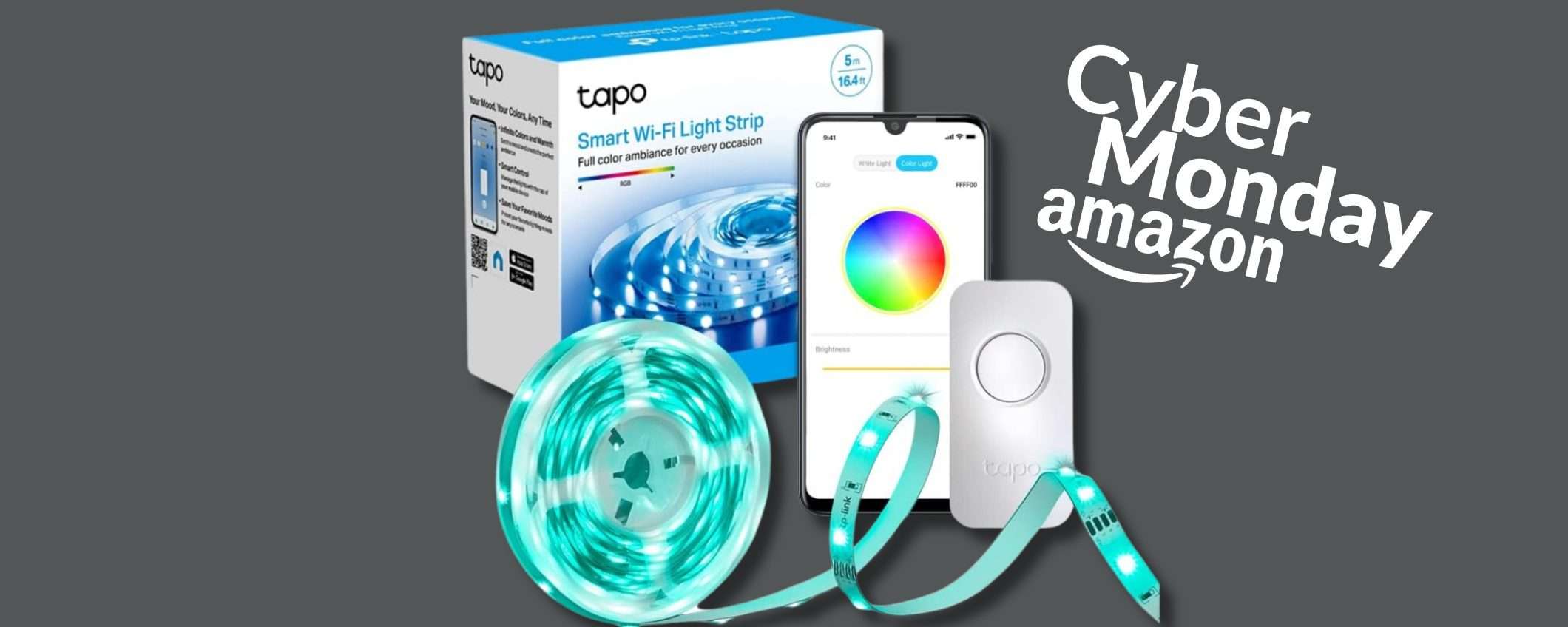 Striscia LED Smart: 5 metri di filo colorato da mettere in tutta casa Striscia LED Smart: 5 metri di filo colorato da mettere in tutta casa