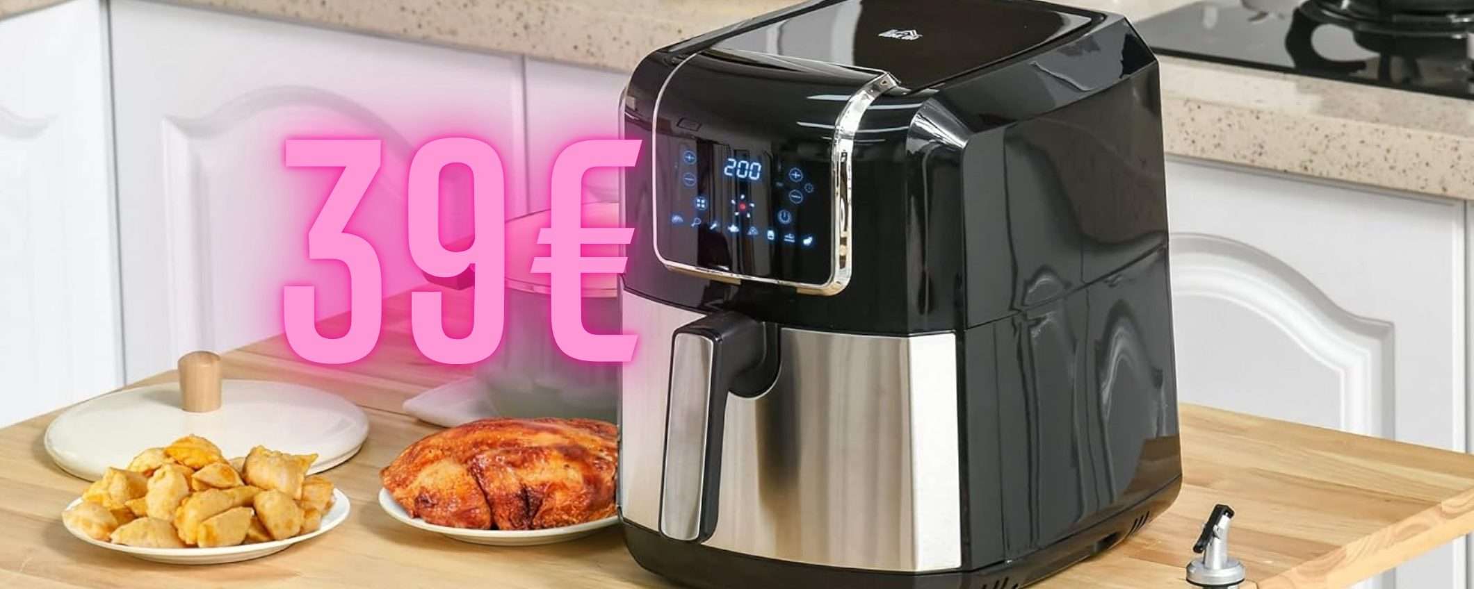 Friggitrice ad aria 8 in 1 da 6,5L a prezzo folle, solo 39€ su Amazon Friggitrice ad aria 8 in 1 da 6,5L a prezzo folle, solo 39€ su Amazon