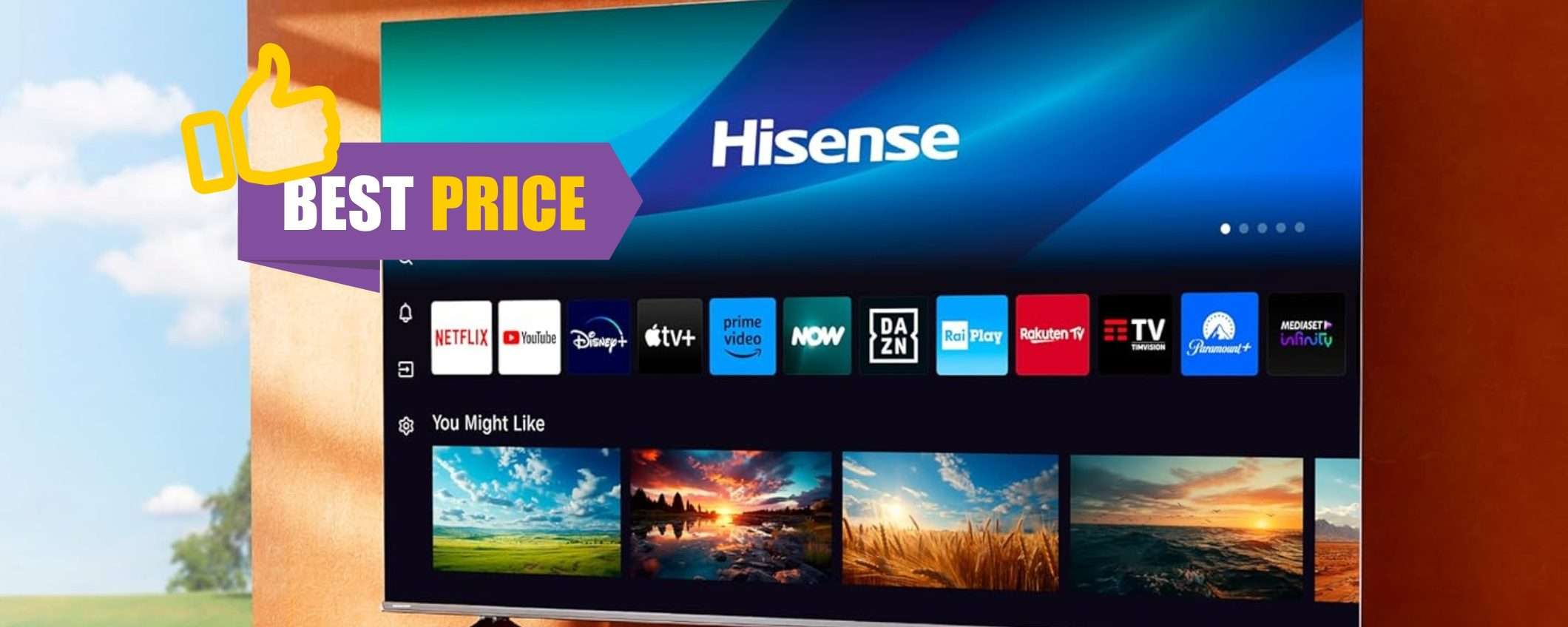 Hisense: Smart TV da 65 pollici 4K UHD su Amazon al minimo storico Hisense: Smart TV da 65 pollici 4K UHD su Amazon al minimo storico