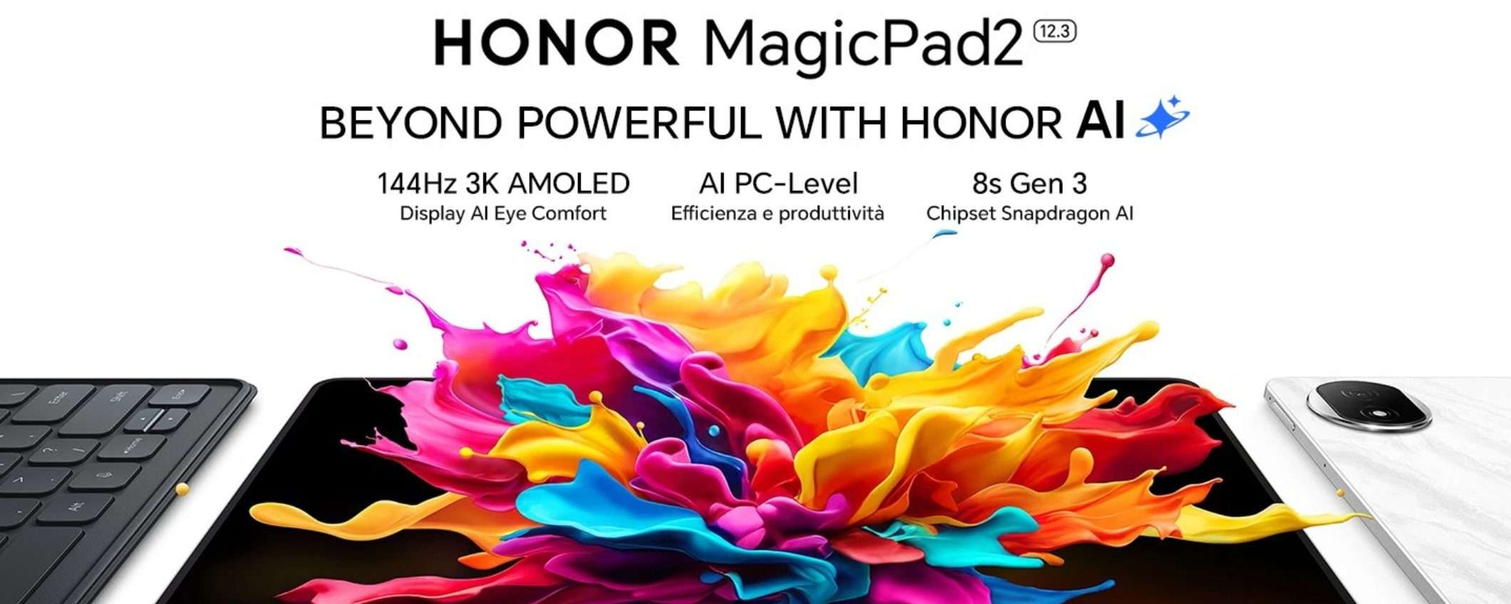 HONOR MagicPad2 (12/256GB) da 12,3 pollici e Snapdragon 8s (-130€) HONOR MagicPad2 (12/256GB) da 12,3 pollici e Snapdragon 8s (-130€)