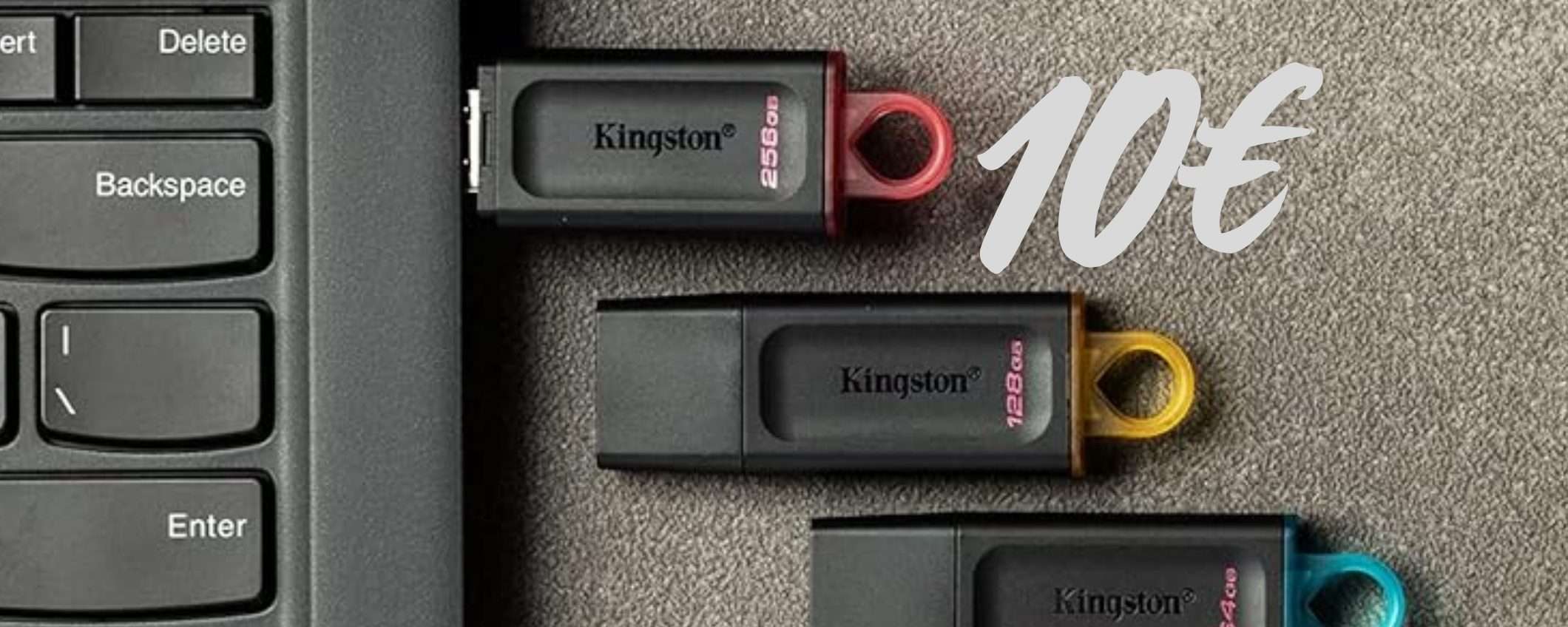 Kingston DataTraveler Exodia: chiavetta USB super veloce da 128GB a 10€ Kingston DataTraveler Exodia: chiavetta USB super veloce da 128GB a 10€
