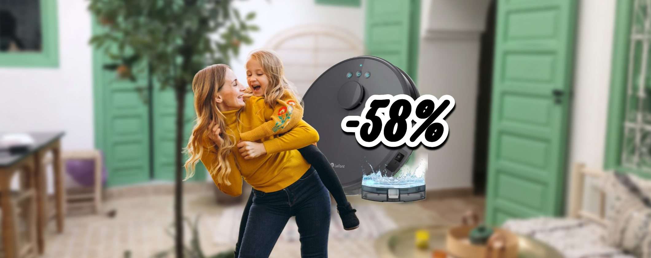 Lefant M1 Robot Aspirapolvere intelligente al 58% di sconto! Lefant M1 Robot Aspirapolvere intelligente al 58% di sconto!