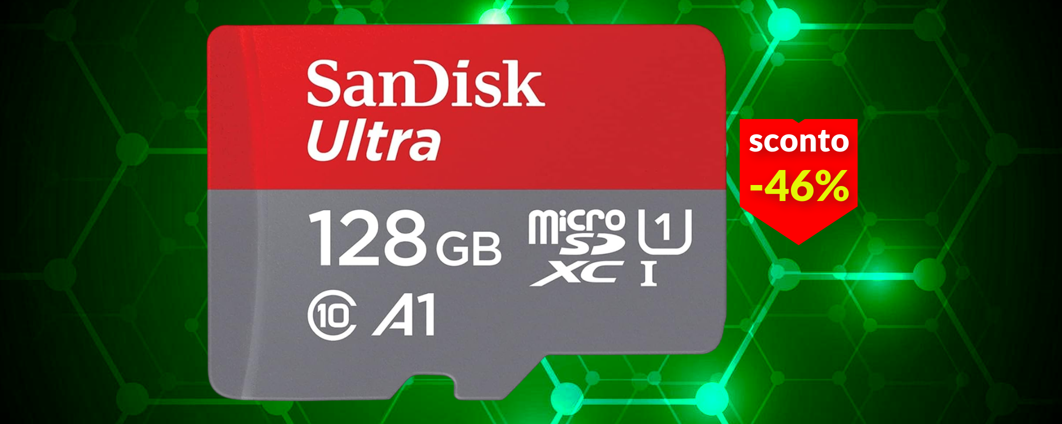 MicroSD SanDisk 128GB a soli 16€: è la più veloce spendendo così poco MicroSD SanDisk 128GB a soli 16€: è la più veloce spendendo così poco