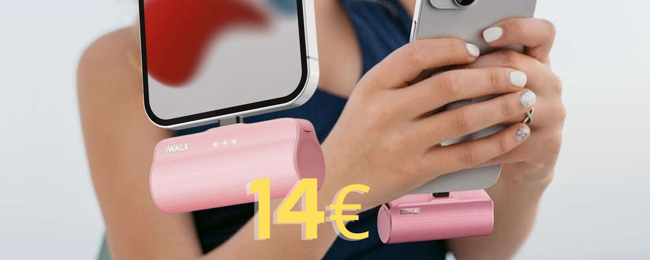 Mini Power Bank con connettore integrato per iPhone a soli 14€ Mini Power Bank con connettore integrato per iPhone a soli 14€