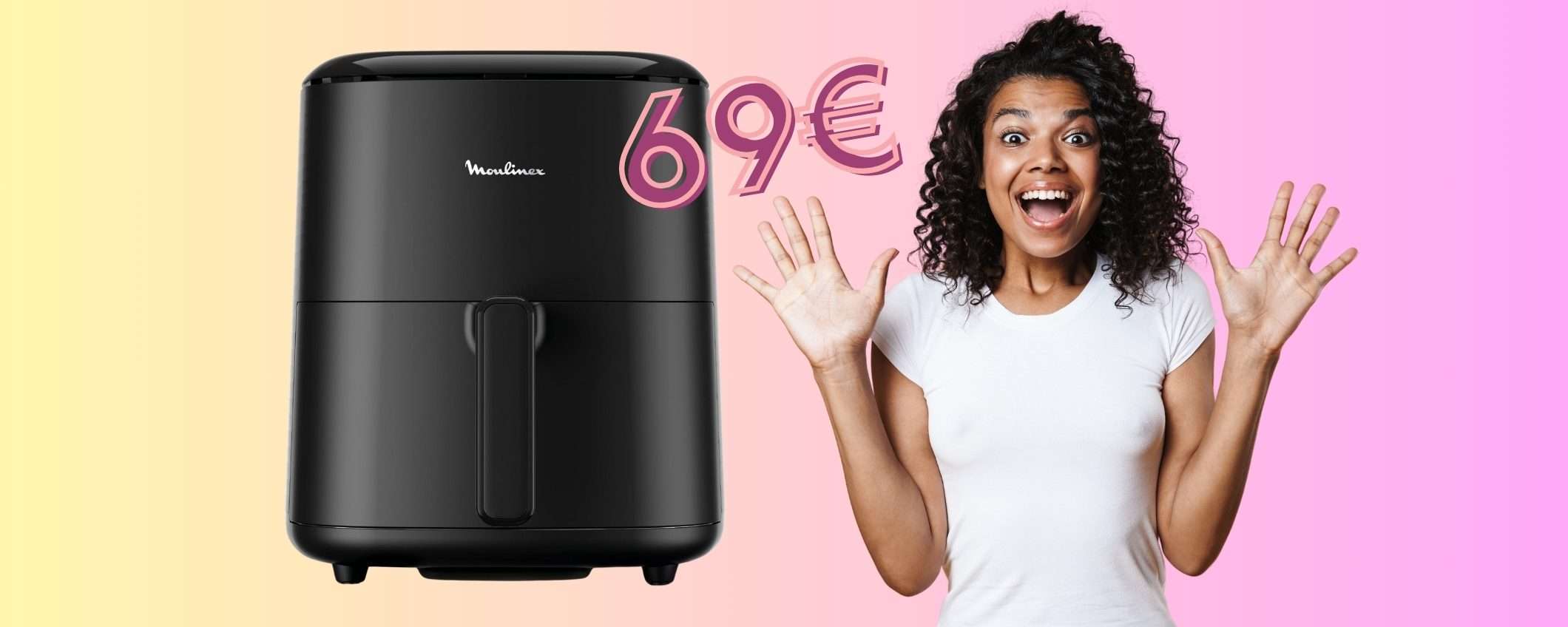 Moulinex: cucina sana e rapida con la friggitrice ad aria da 5 Litri (69€) Moulinex: cucina sana e rapida con la friggitrice ad aria da 5 Litri (69€)