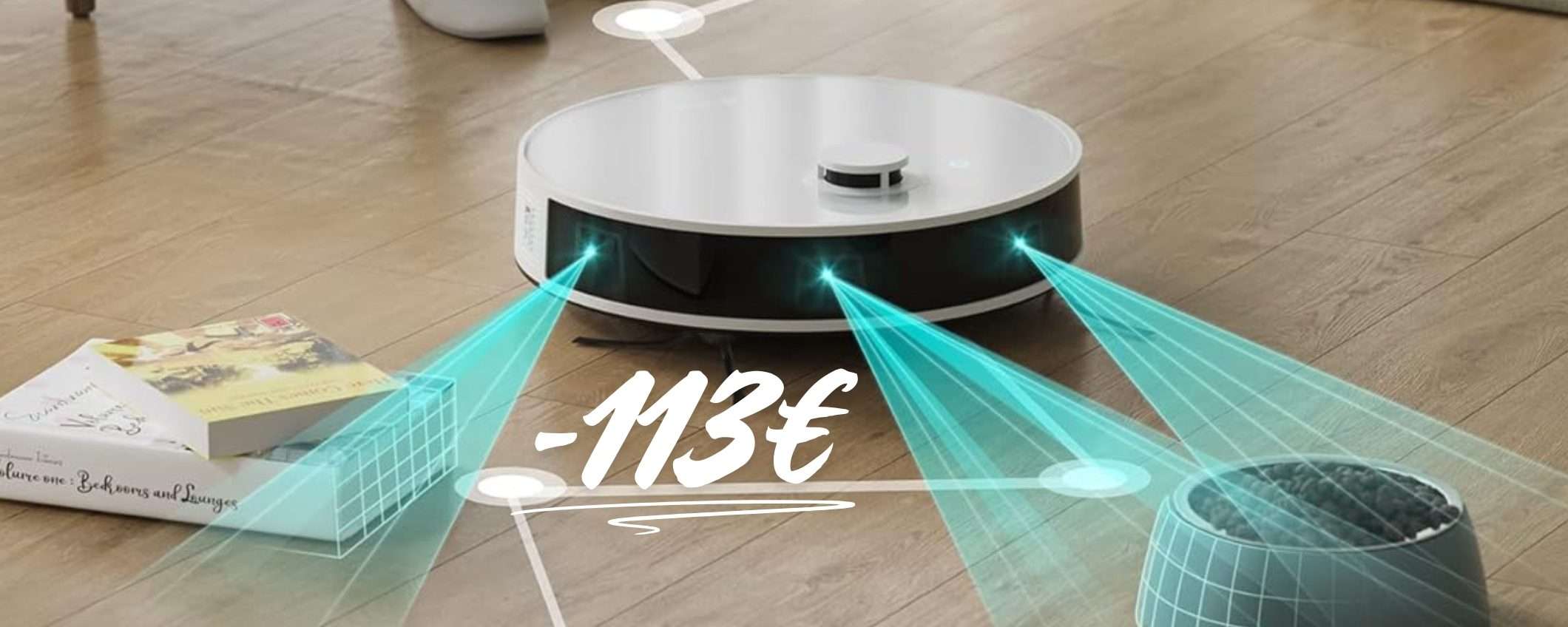 Niente più sforzi con questo robot che aspira e lava i pavimenti (-113€) Niente più sforzi con questo robot che aspira e lava i pavimenti (-113€)