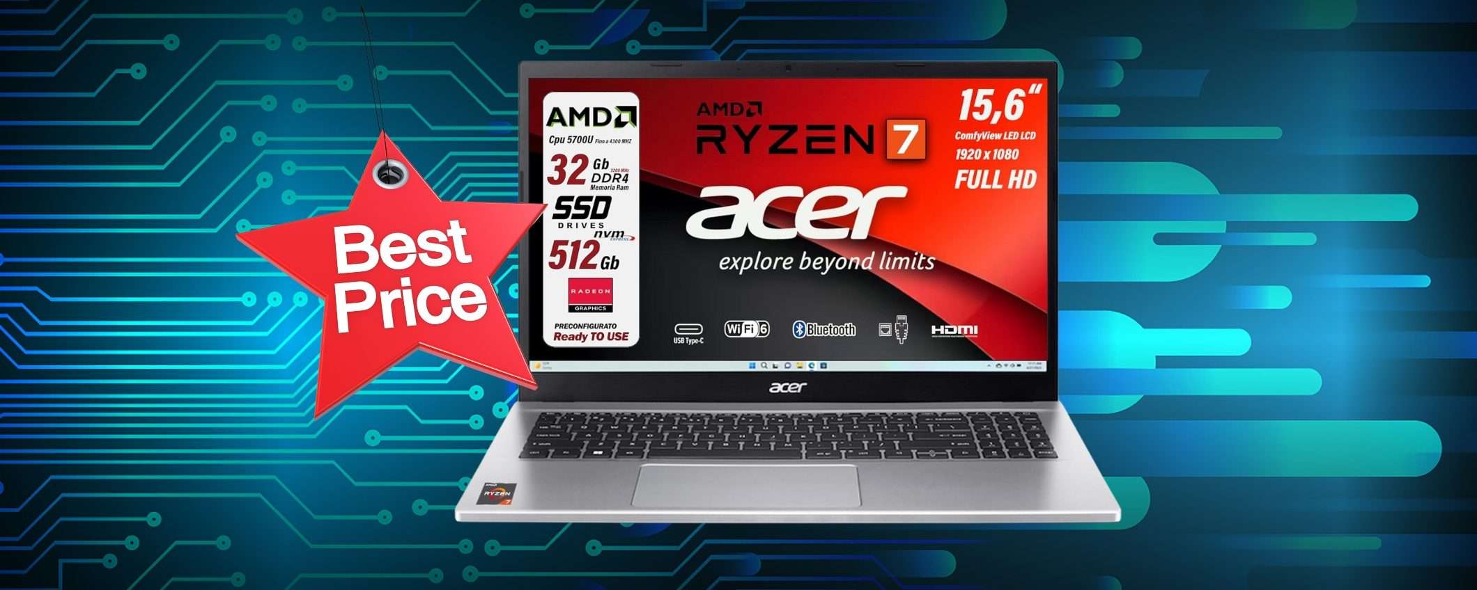 Notebook Acer da 15,6 Notebook Acer da 15,6