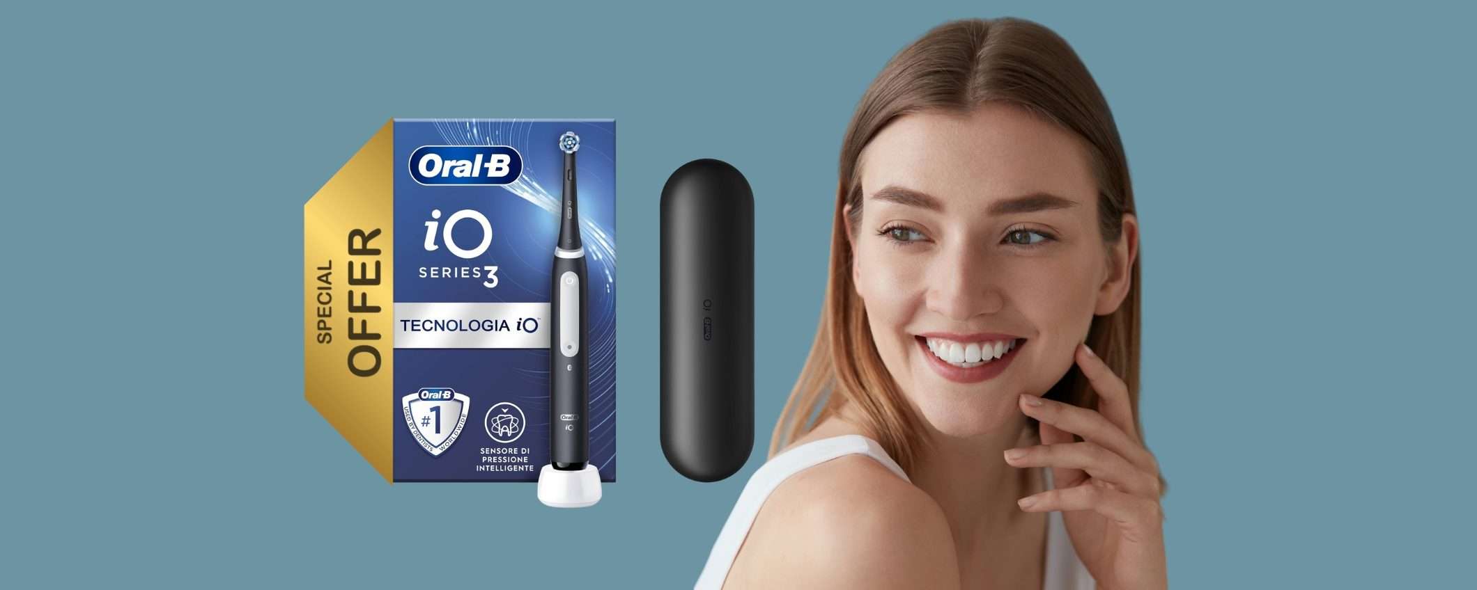 Oral-B iO 3 per avere denti bianchissimi in sole 2 settimane (offerta a tempo) Oral-B iO 3 per avere denti bianchissimi in sole 2 settimane (offerta a tempo)