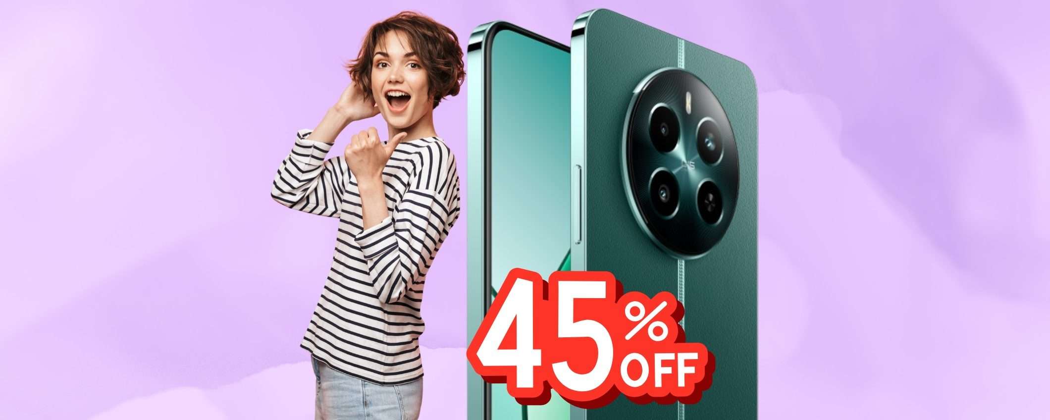 Realme 12+ 5G è il re dei medio gamma e ora è in sconto al 45% Realme 12+ 5G è il re dei medio gamma e ora è in sconto al 45%