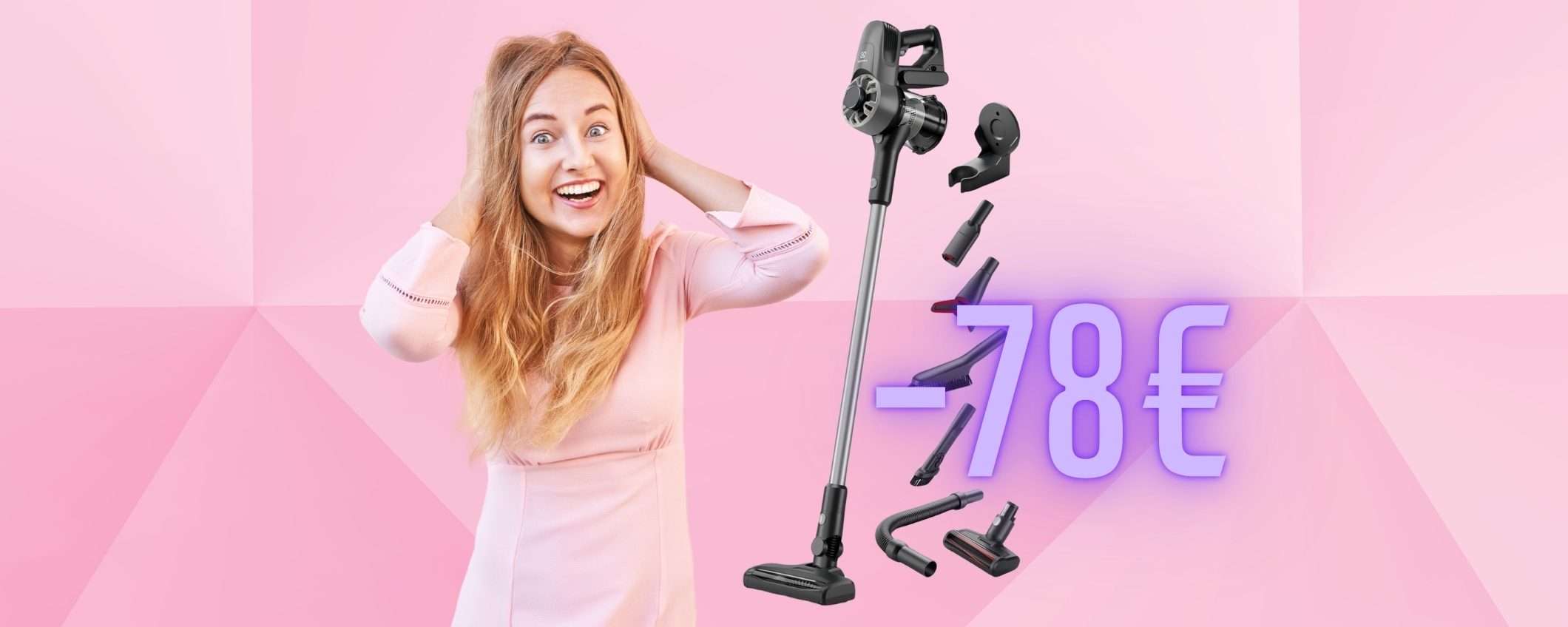 Sconto di 78€ per l'aspirapolvere senza fili Electrolux (Black Fiday) Sconto di 78€ per l'aspirapolvere senza fili Electrolux (Black Fiday)