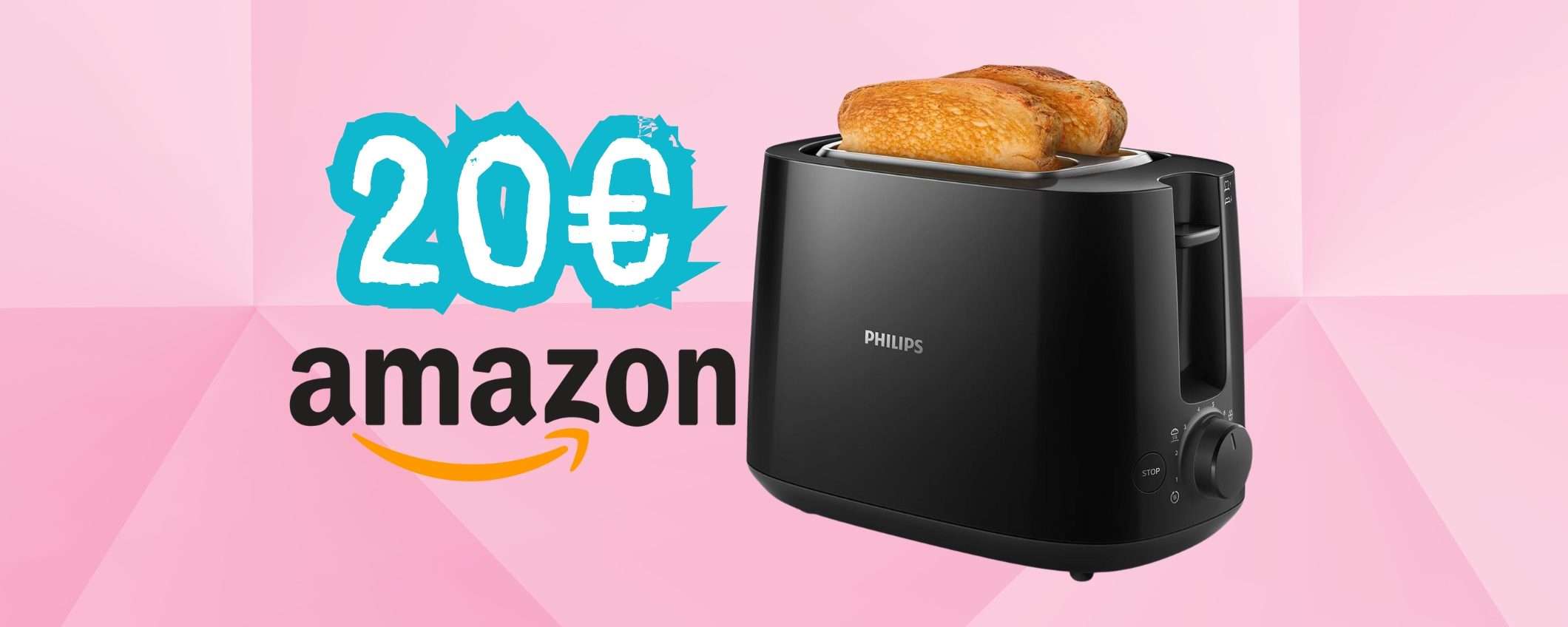 Solo 20 euro per il mitico tostapane Philips con 8 impostazioni Solo 20 euro per il mitico tostapane Philips con 8 impostazioni