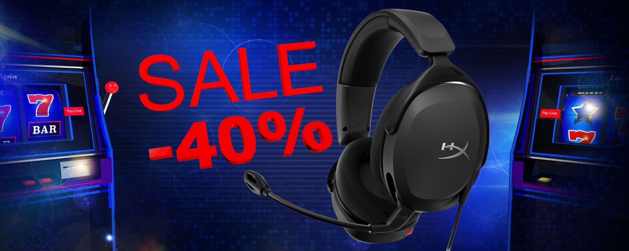 Solo 29€ per le mitiche cuffie da gaming HyperX Cloud Stinger II Core Solo 29€ per le mitiche cuffie da gaming HyperX Cloud Stinger II Core